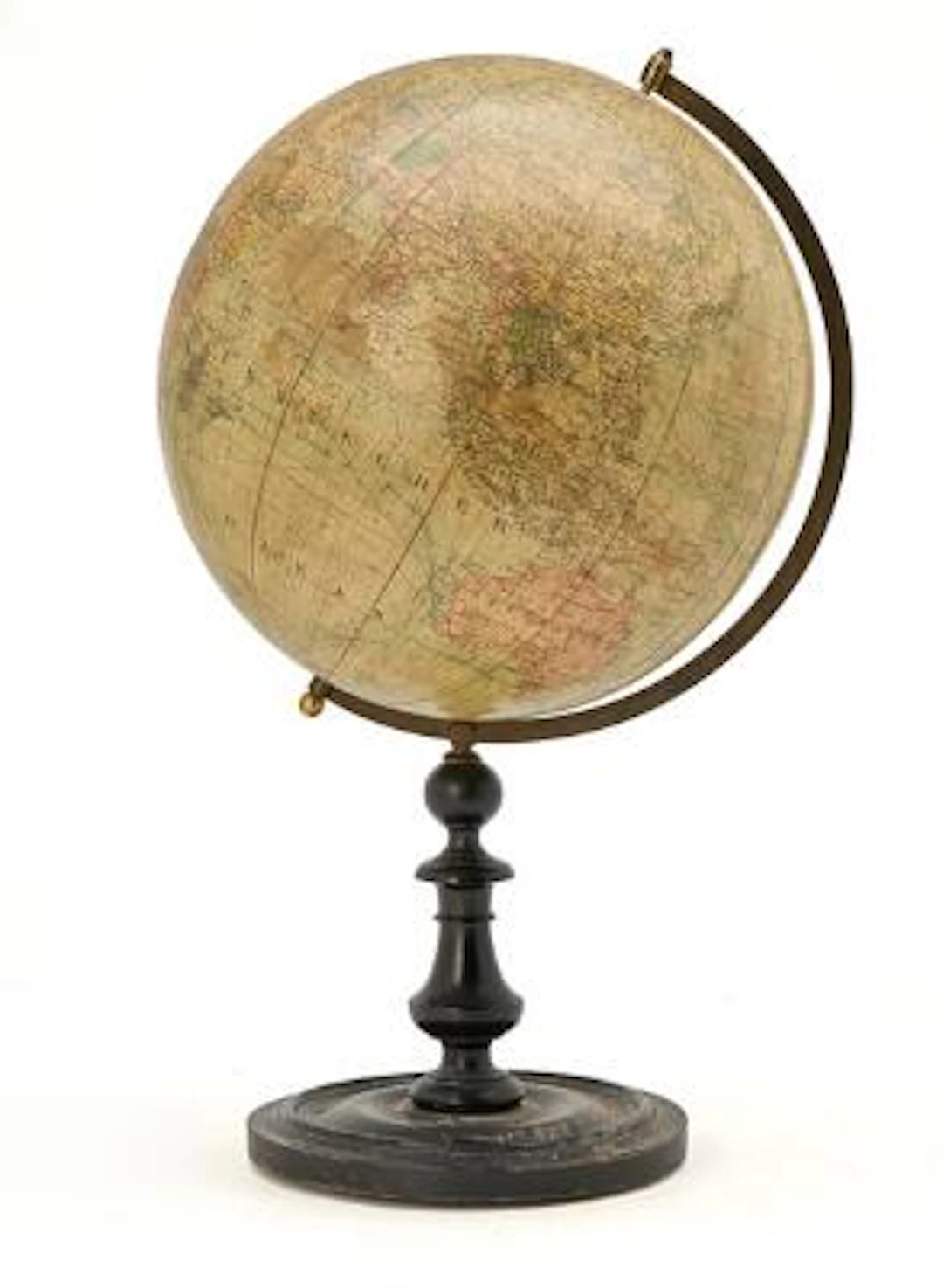 A German globe with stand of wood. Circa 1900. H. 57 cm. – Bruun Rasmussen