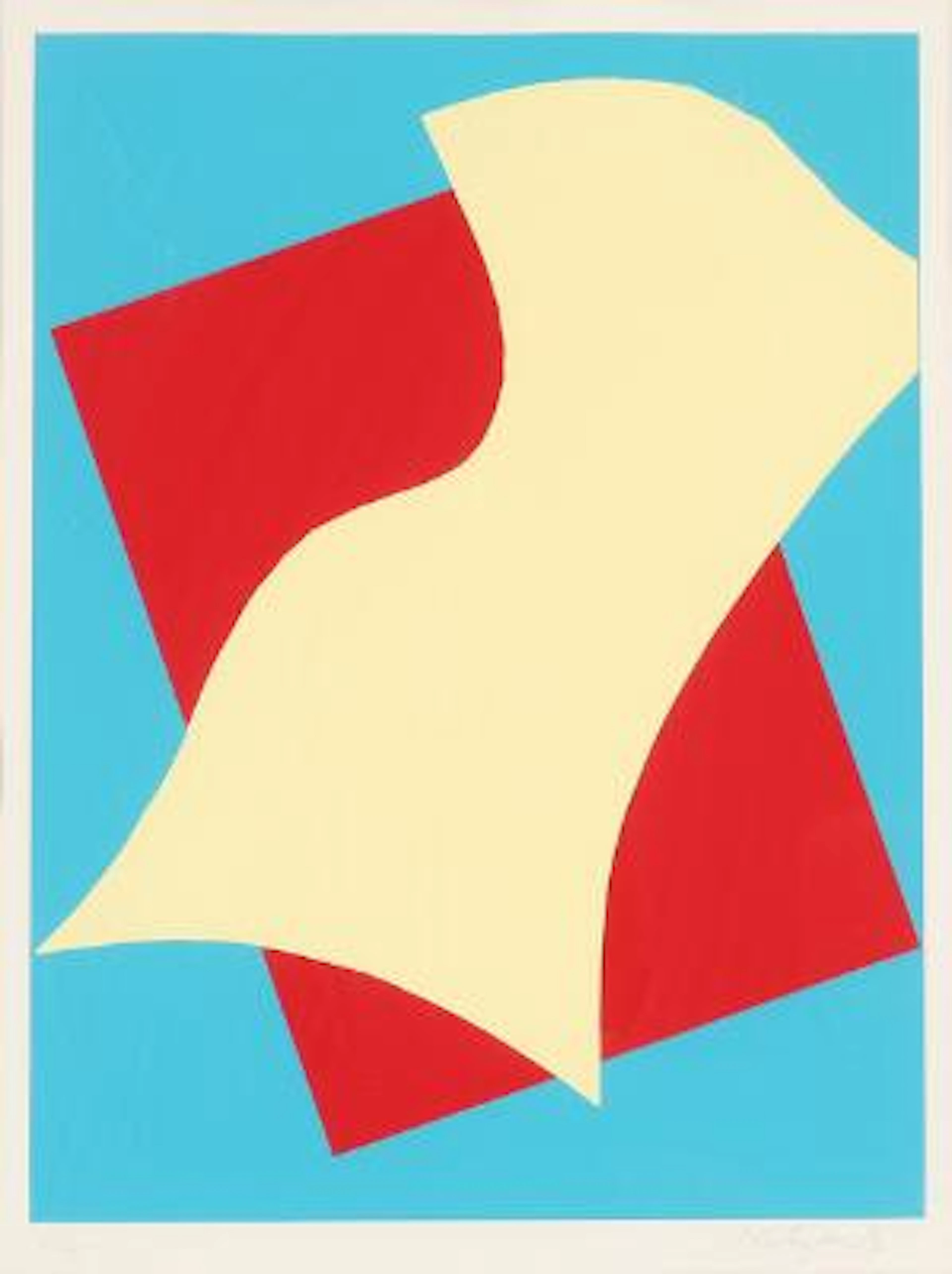Richard Mortensen: Two compositions. Both signed and numbered. Silkscreen