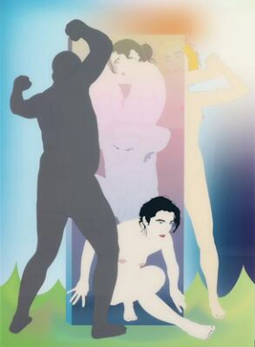 Florian Merkel: "Leben in Gemeinschaft", 2007. Signed on the reverse.