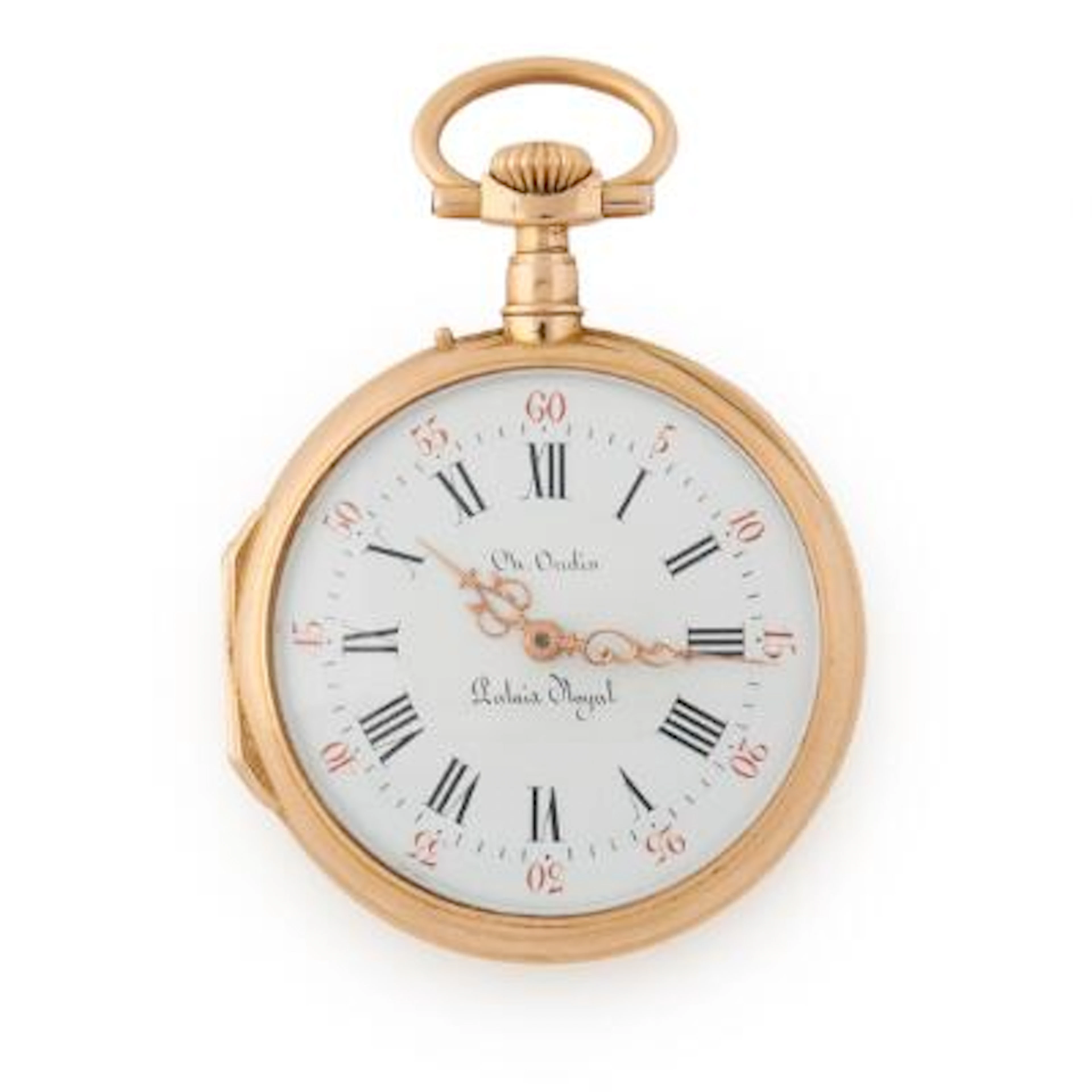 Charles Oudin, Paris: Pocket watch of 18k gold. Mechanical movement