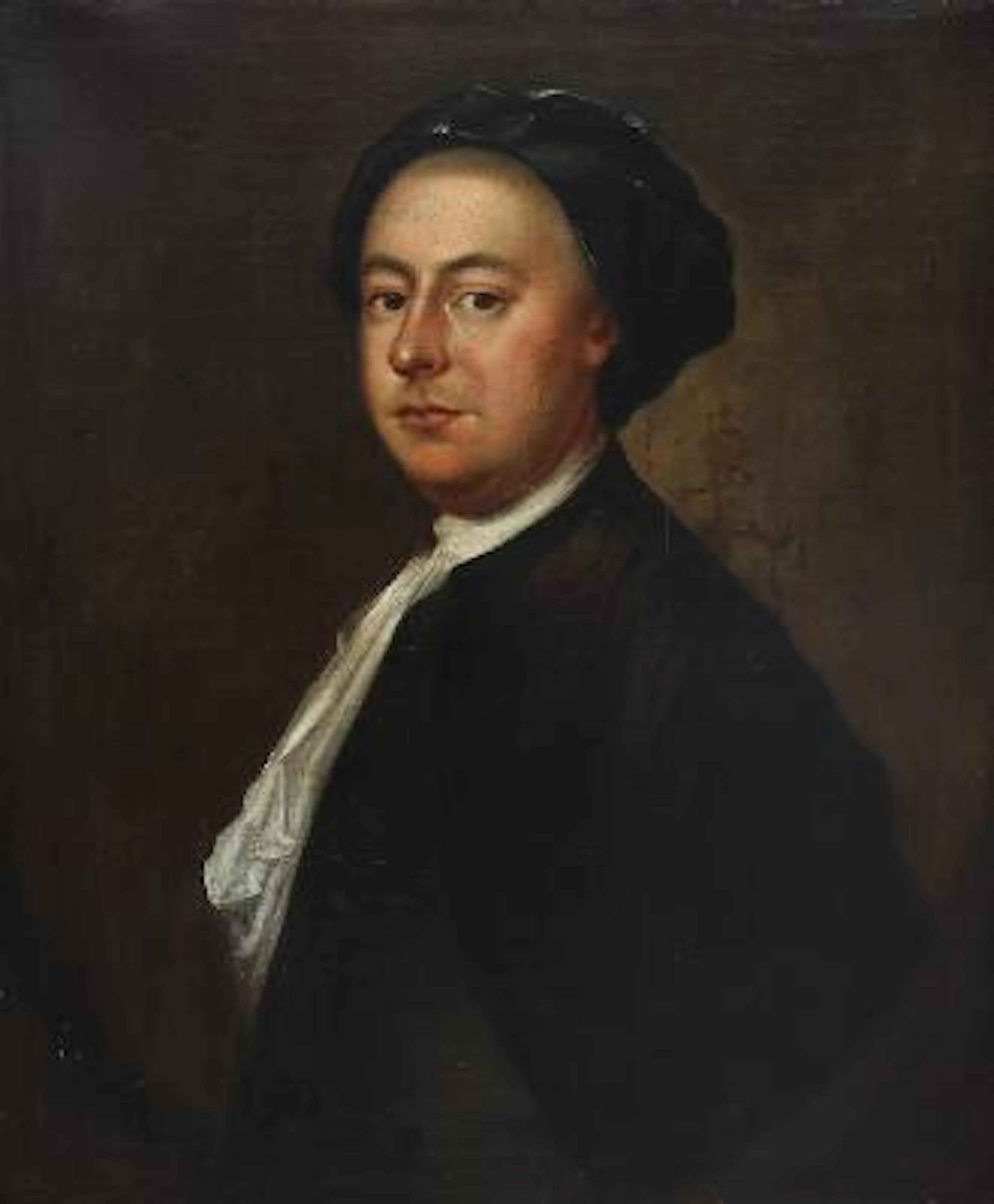 Painter unknown, 18th century: Portrait of a man in Renaissance clothing.