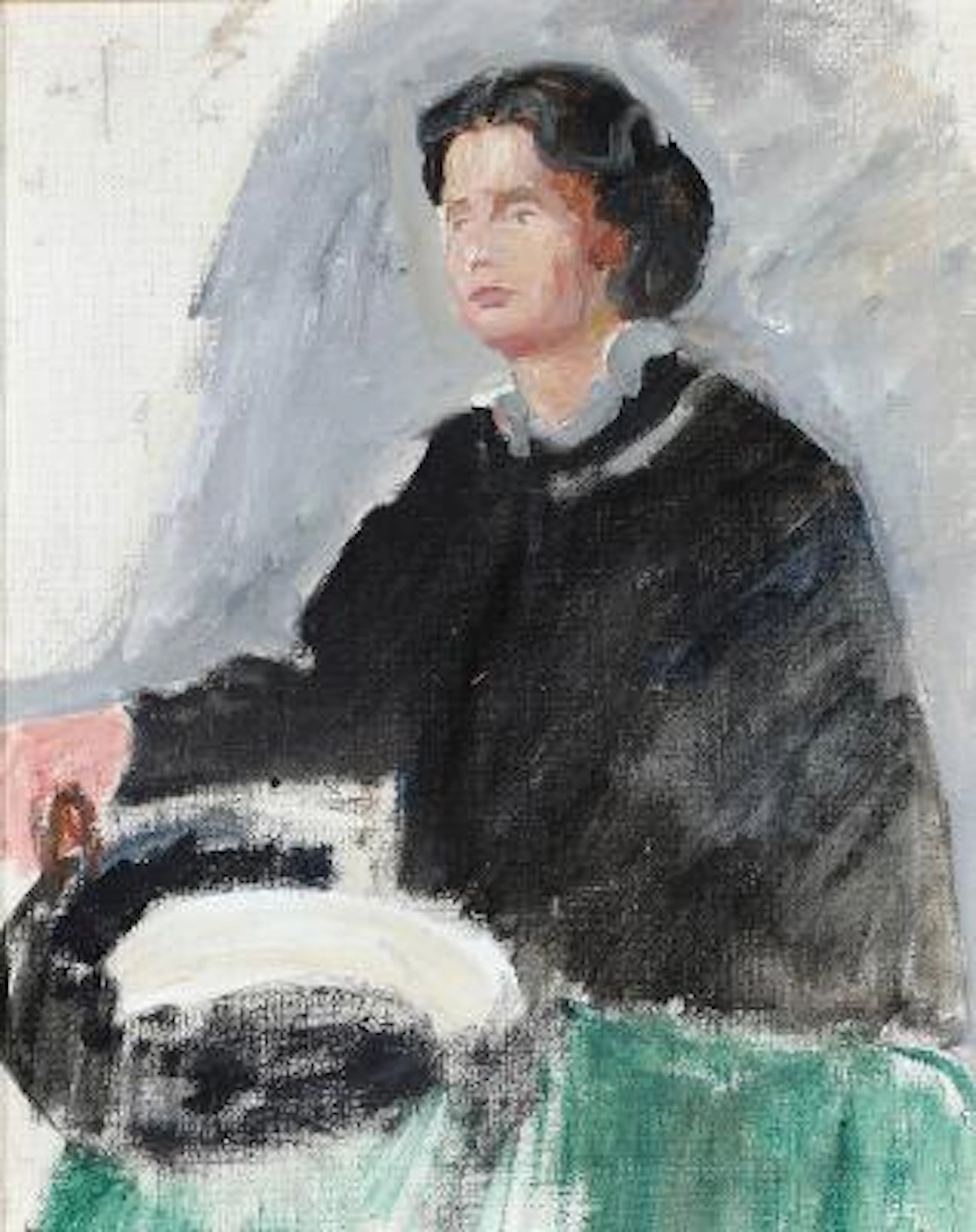 Johan Rohde: A draft, presumably for a portrait of the artists wife.