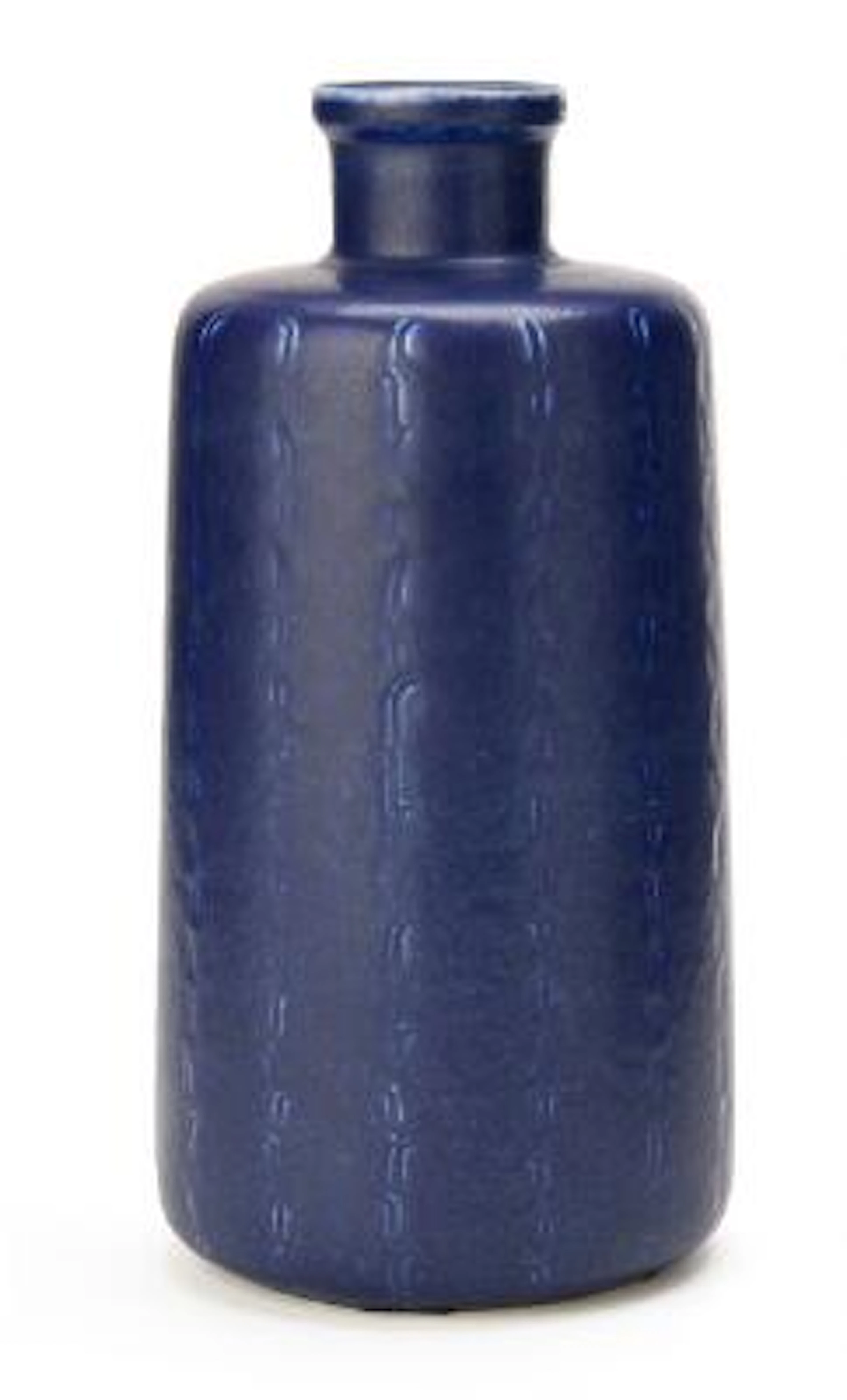 Eva Stæhr-Nielsen: A bottle-shaped slightly tapering stoneware vase