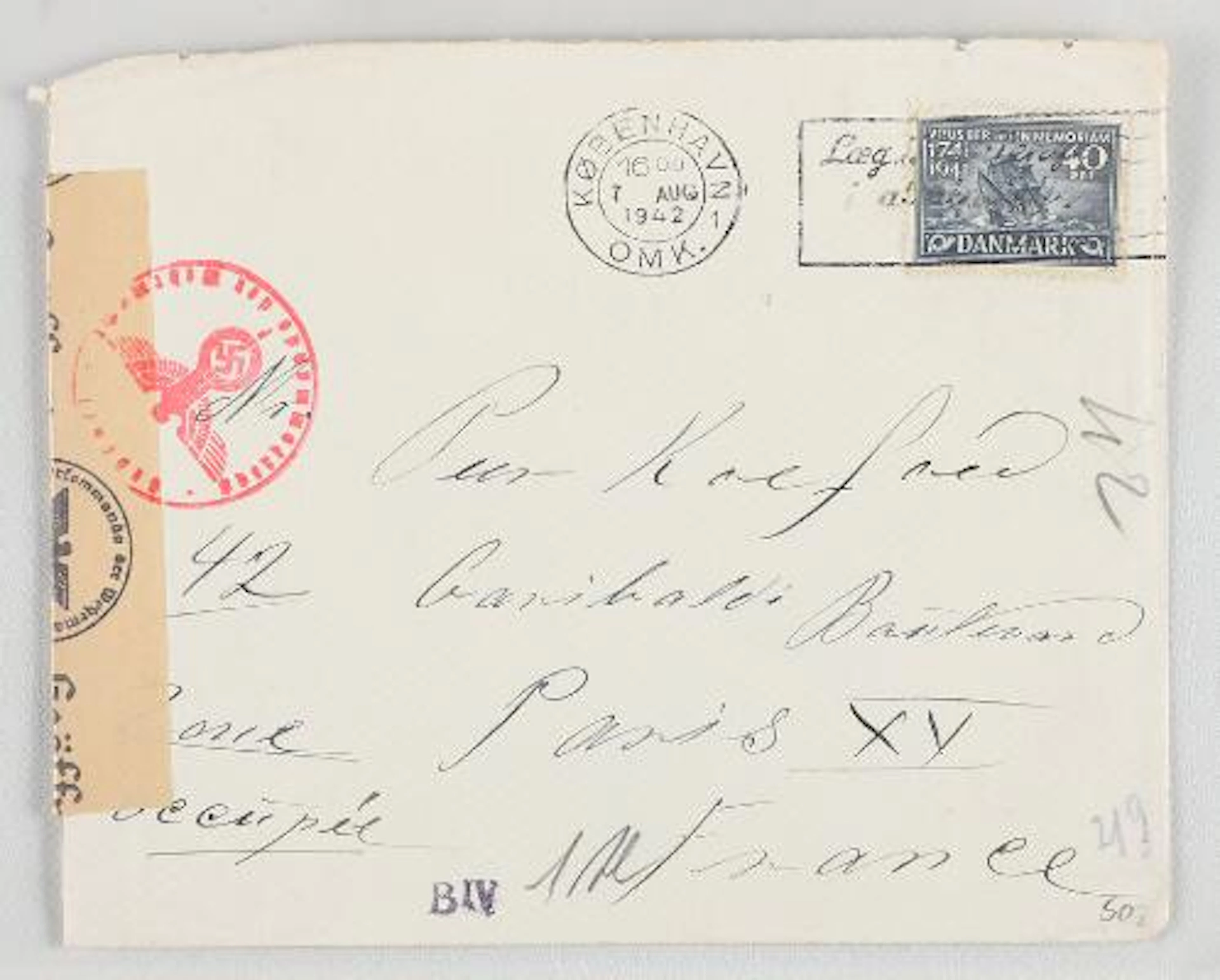 Denmark. Covers. Ringbinder with over 50 covers/cards from 1933 and