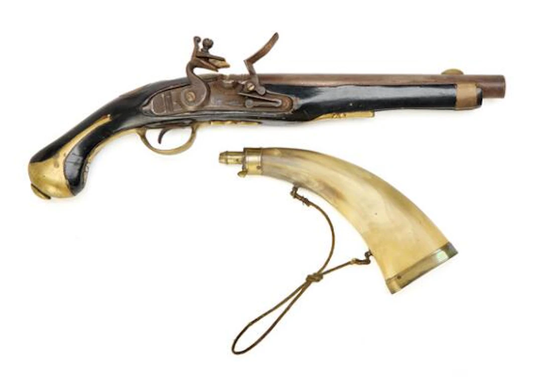 Decorative replica of a shortened Prussian military flintlock pistol