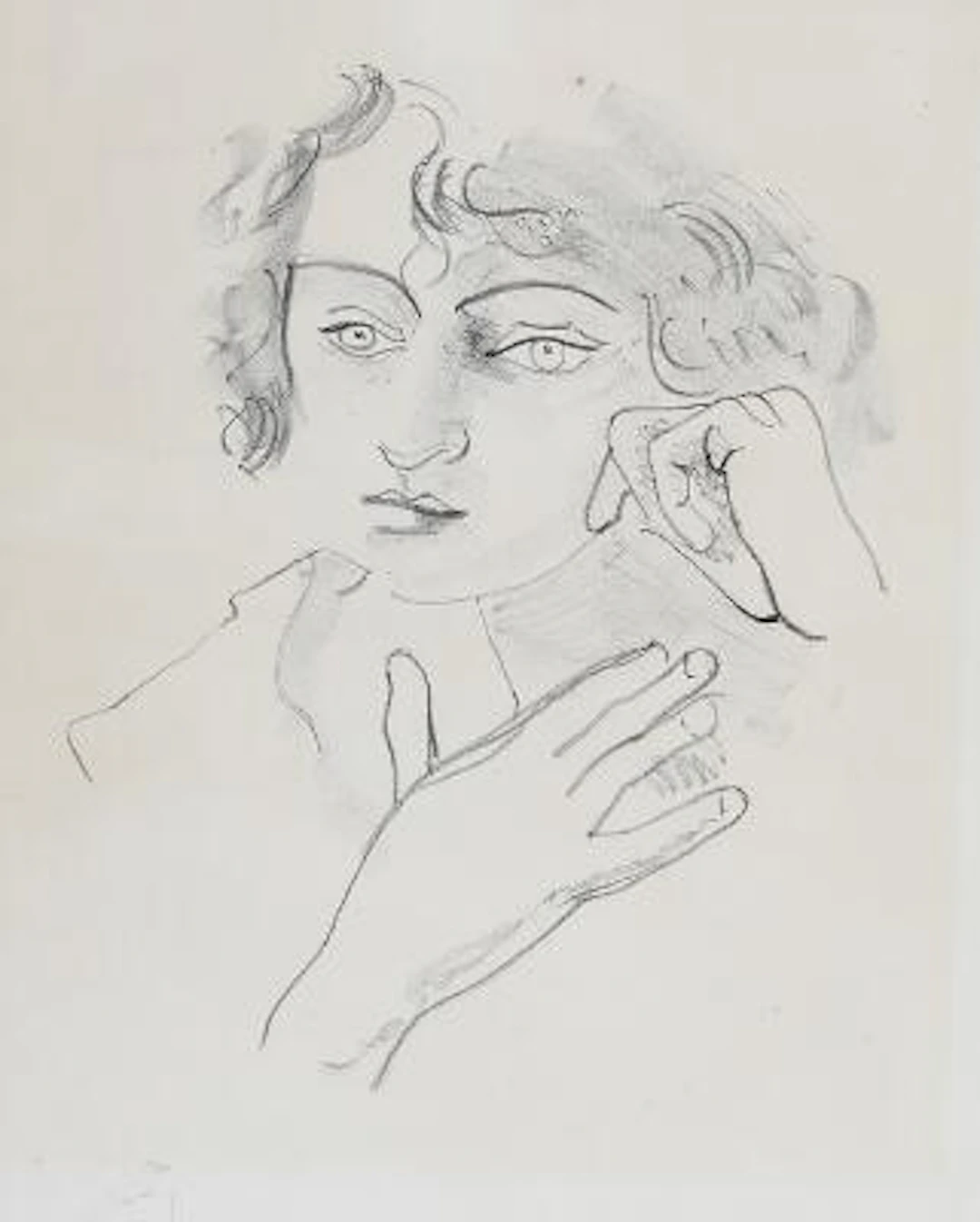 André Derain: Composition with a woman, 1927. Signed Derain, 15/100.