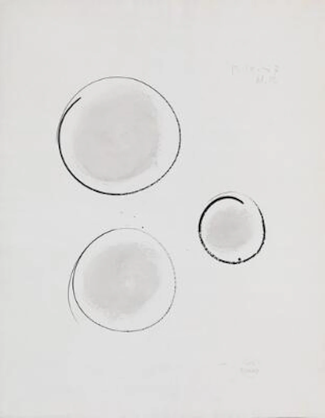 Sven Dalsgaard: Untitled. Signed Sven Dalsgaard, 13-10-57. Watercolour