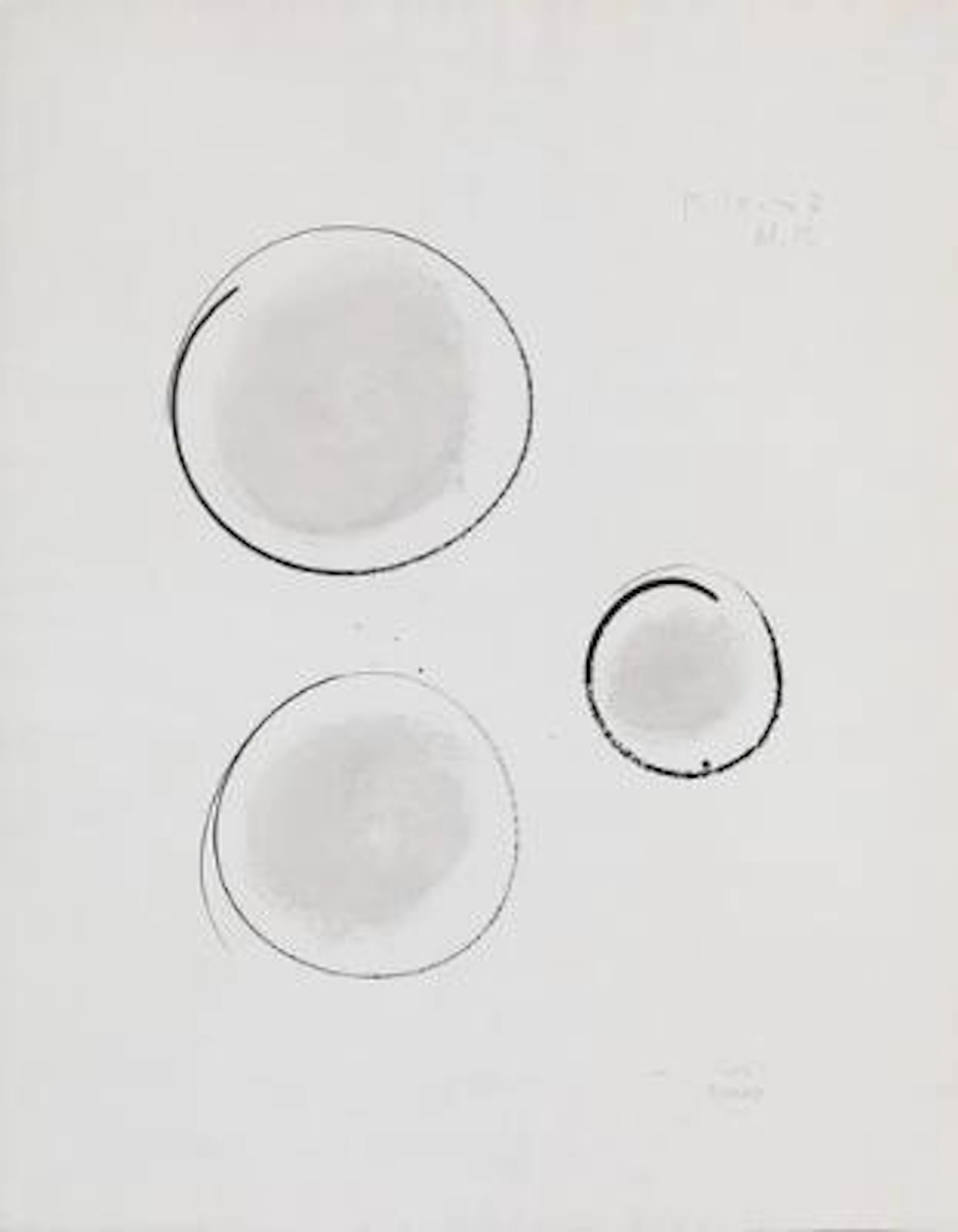 Sven Dalsgaard: Untitled. Signed Sven Dalsgaard, 13-10-57. Watercolour