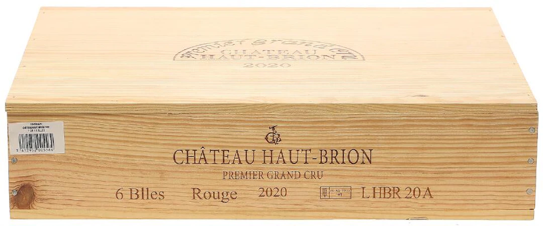 6 bts. Château Haut Brion, Pessac-Léognan. 1. Cru Classé 2020 A (hf/in).