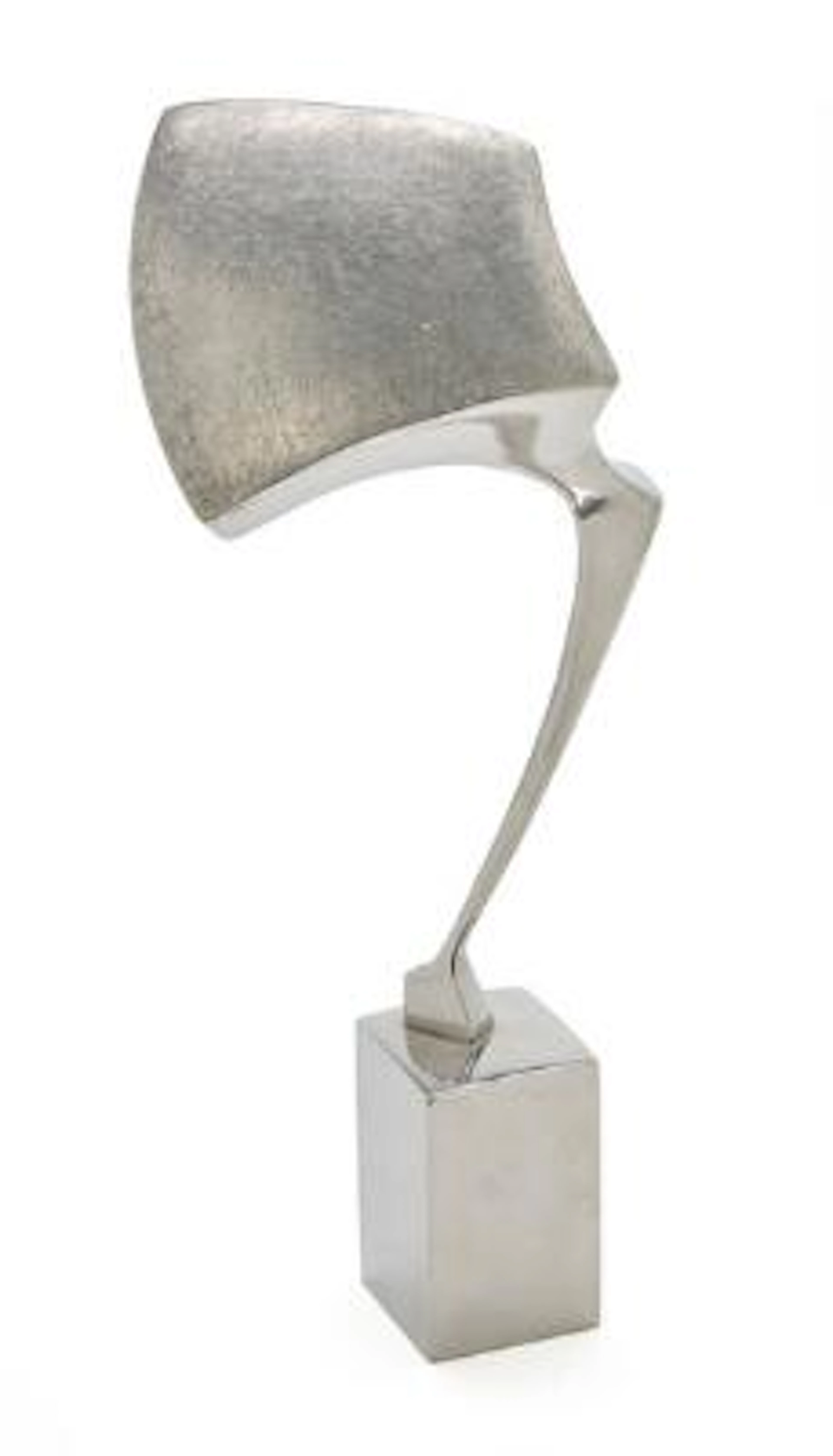 Børge Jørgensen: Untitled. Signed Børge Jørgensen 1976. Stainless