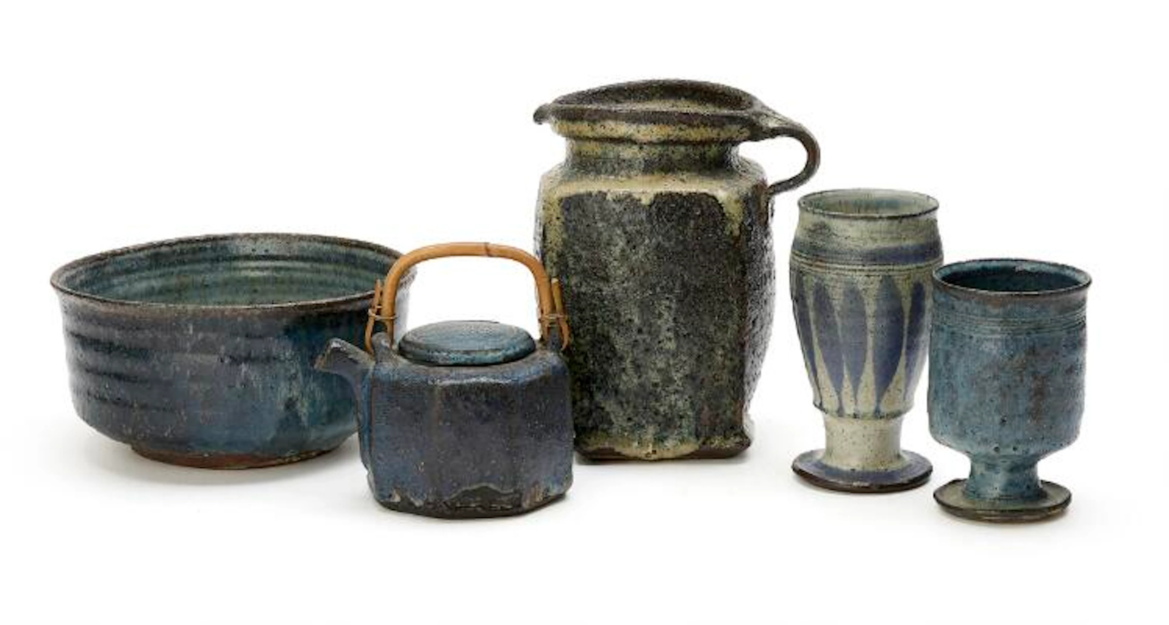 Gutte Eriksen: A collection of hard-fired earthenware, comprising