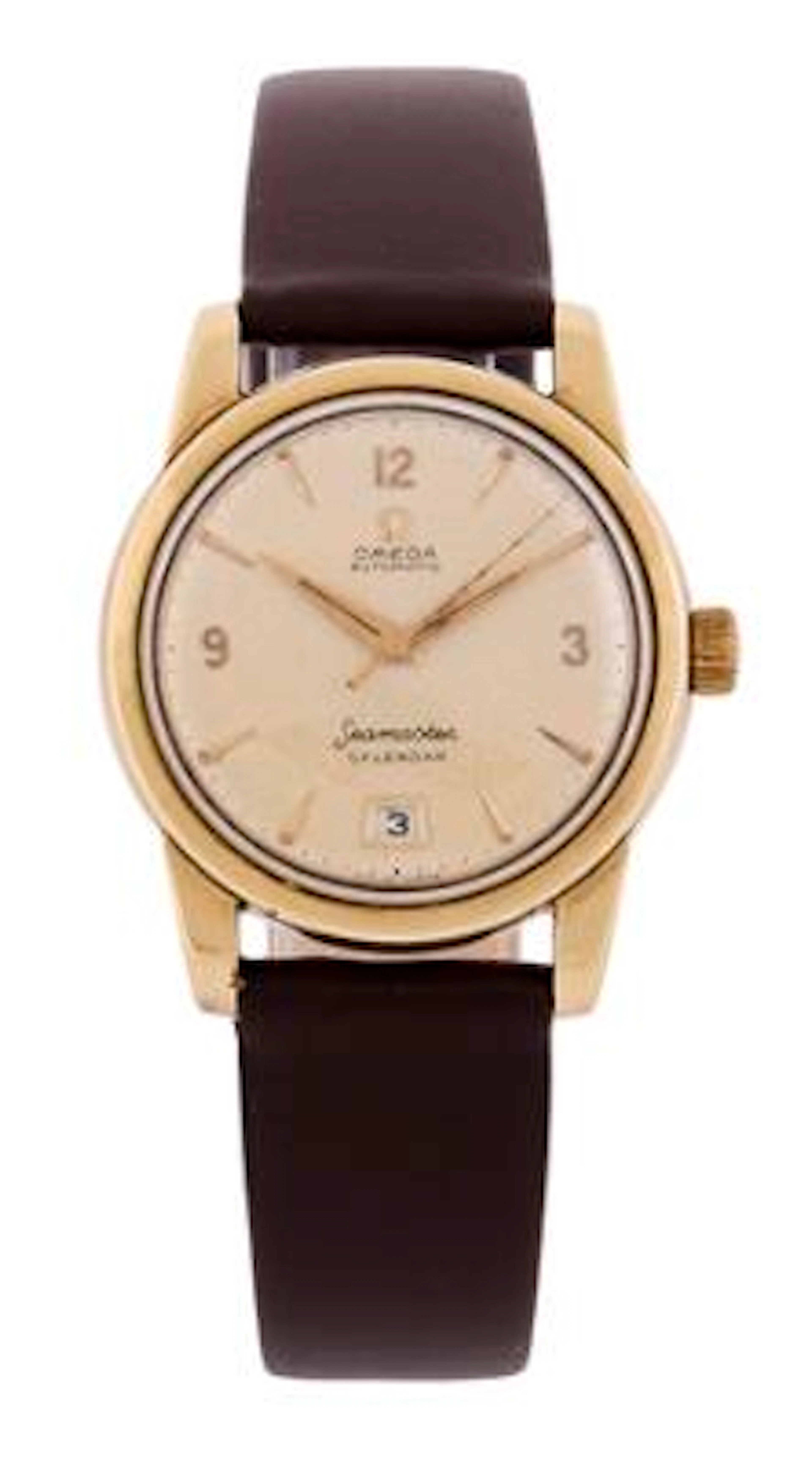 Omega: Seamaster Calendar of gilt steel, ref. 2757-13 SC. Mechanical