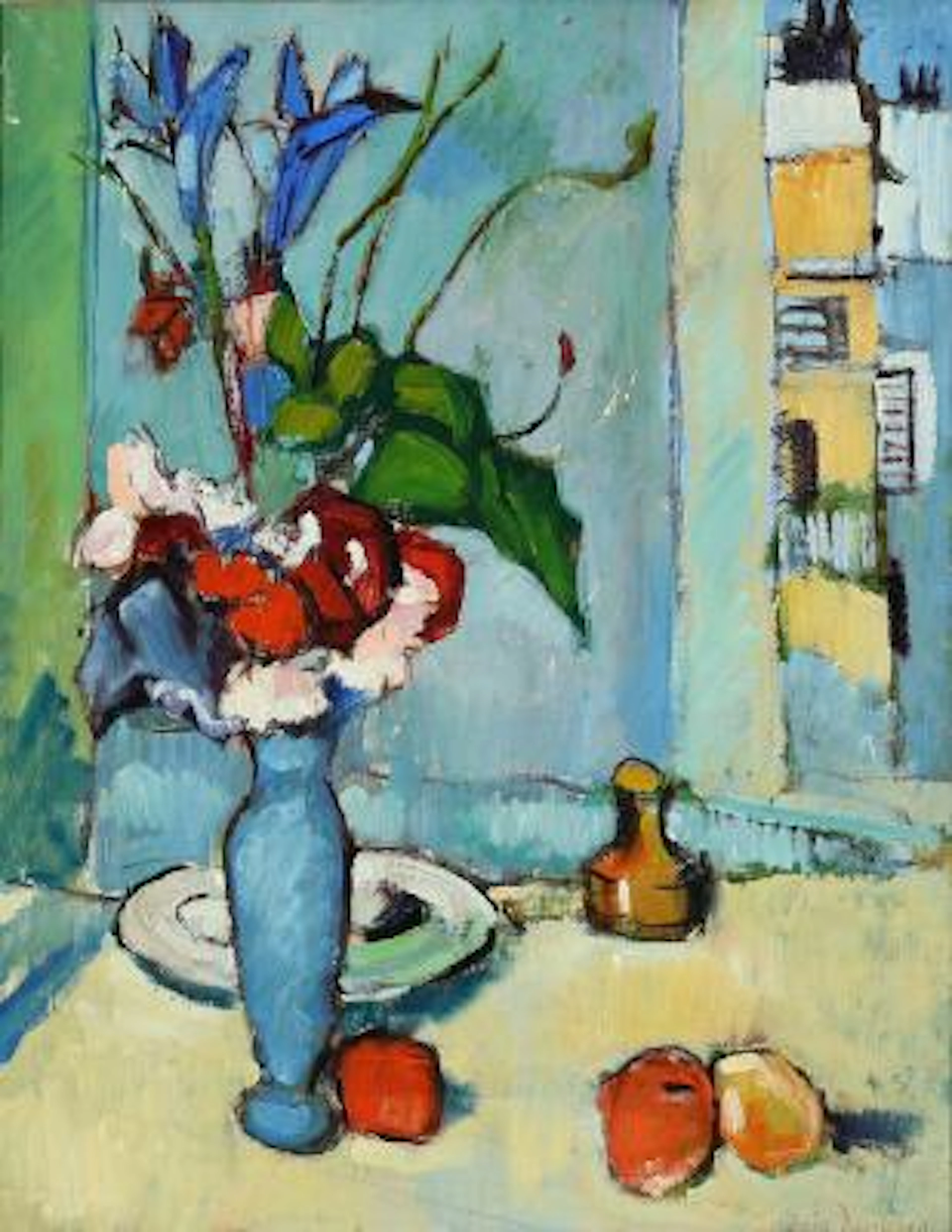 Ludvig Jacobsen: Still life. Signed Ludvig Jacobsen. Oil on canvas.
