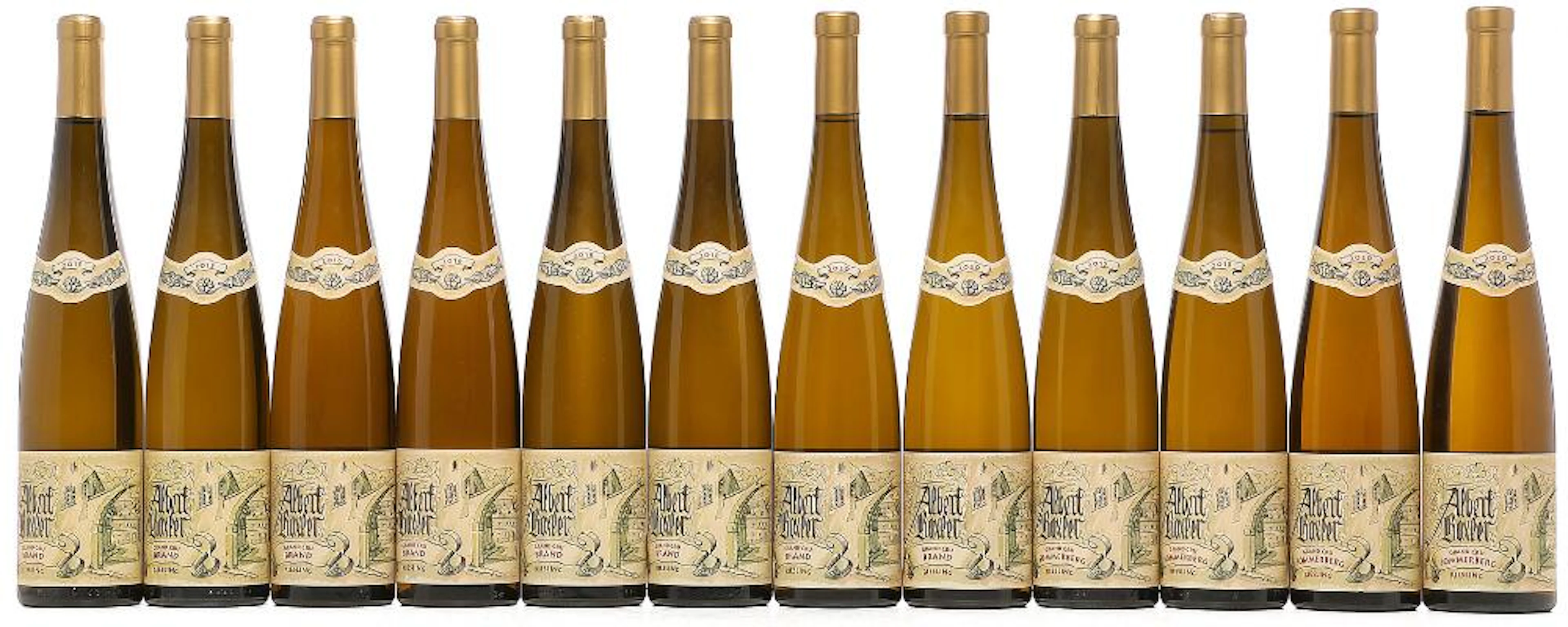 2 bts. Riesling Grand Cru "Brand", Albert Boxler 2015 A (hf/in). etc.