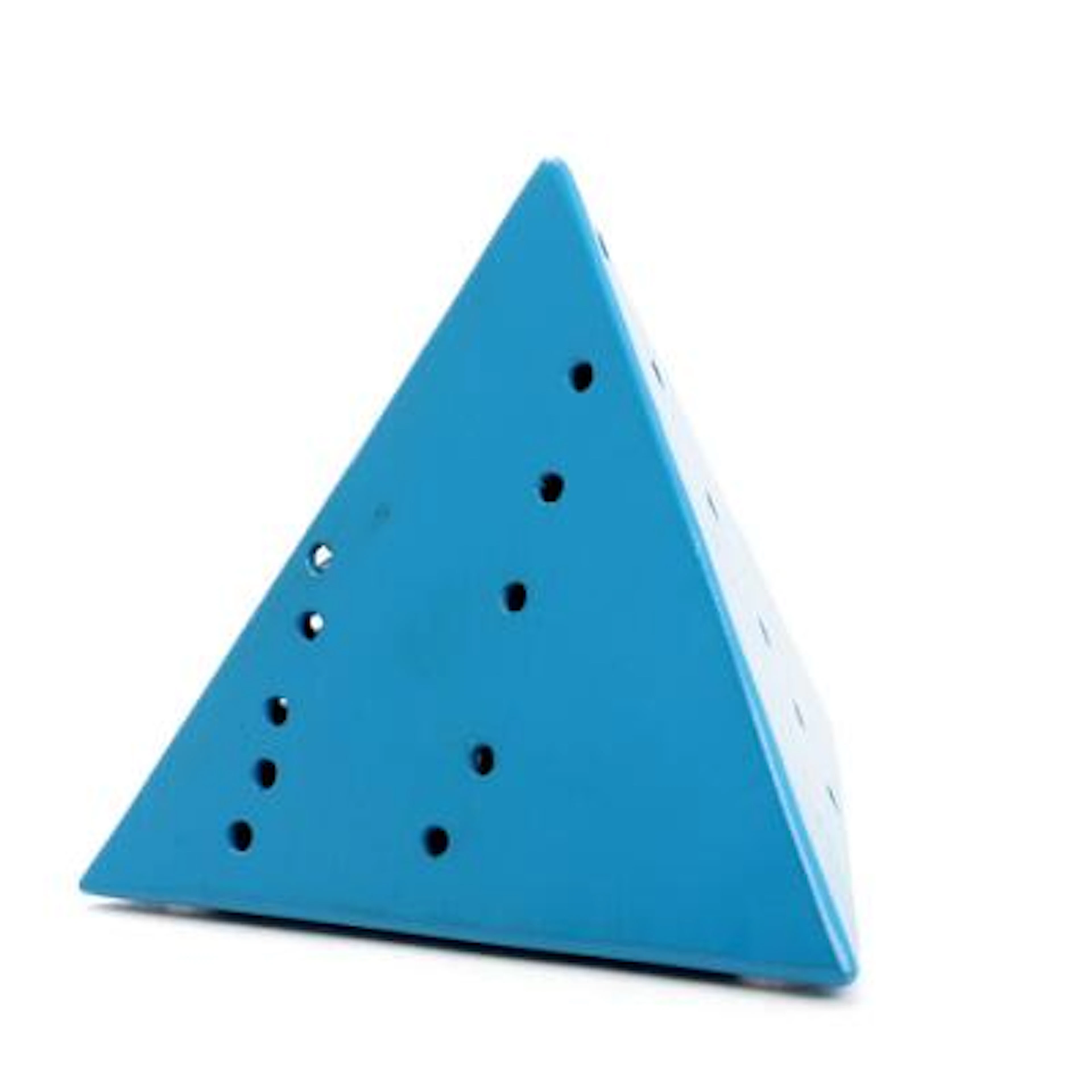 Lucio Fontana: "Piramide" (Pyramid), c. 1967. Signed L. Fontana, AP.
