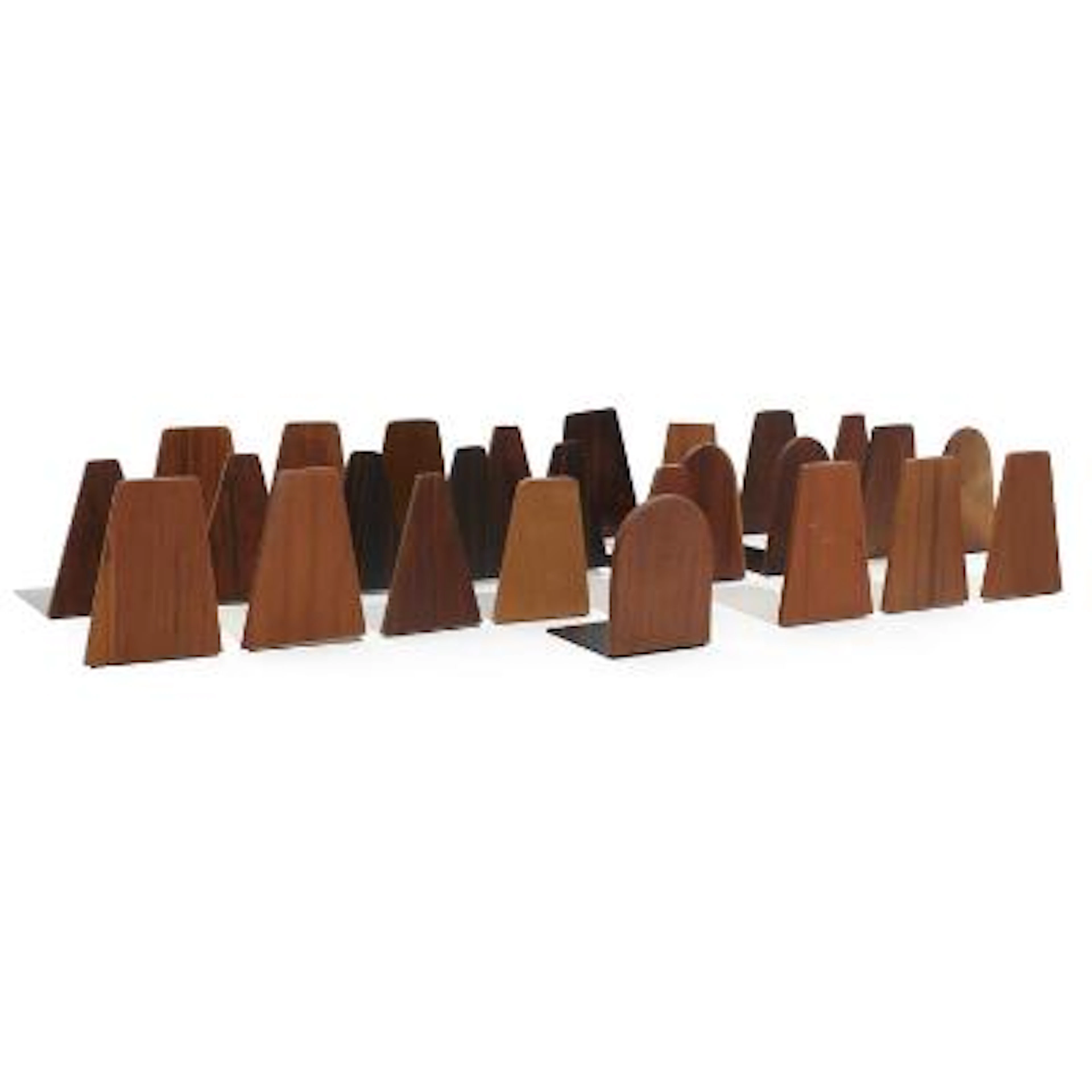 Kai Kristiansen a.o.: A collection of bookends of rosewood, teak and