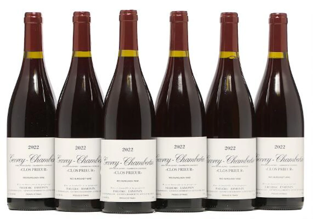 6 bts. Gevrey Chambertin "Clos Prieur", Frédéric Esmonin 2022 A (hf/in).