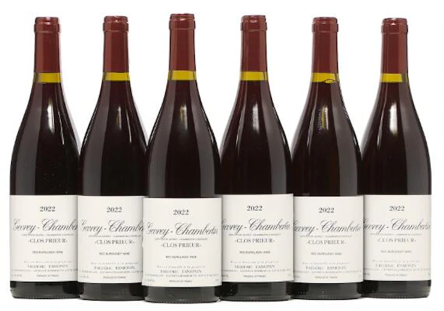 6 bts. Gevrey Chambertin "Clos Prieur", Frédéric Esmonin 2022 A (hf/in).