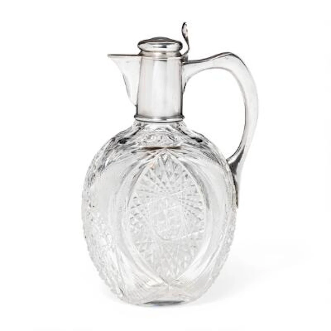 Erik August Kollin for Morozov: A Russian crystal glass and silver