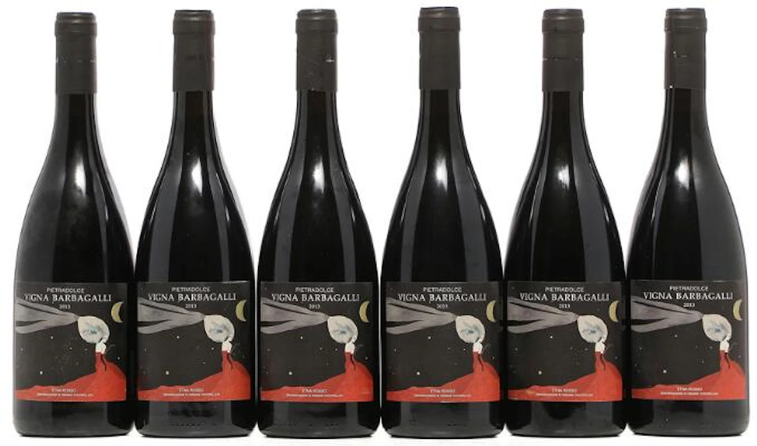 6 bts. Pietradolce "Vigna Barbagalli" Etna Rosso 2013 A (hf/in). –