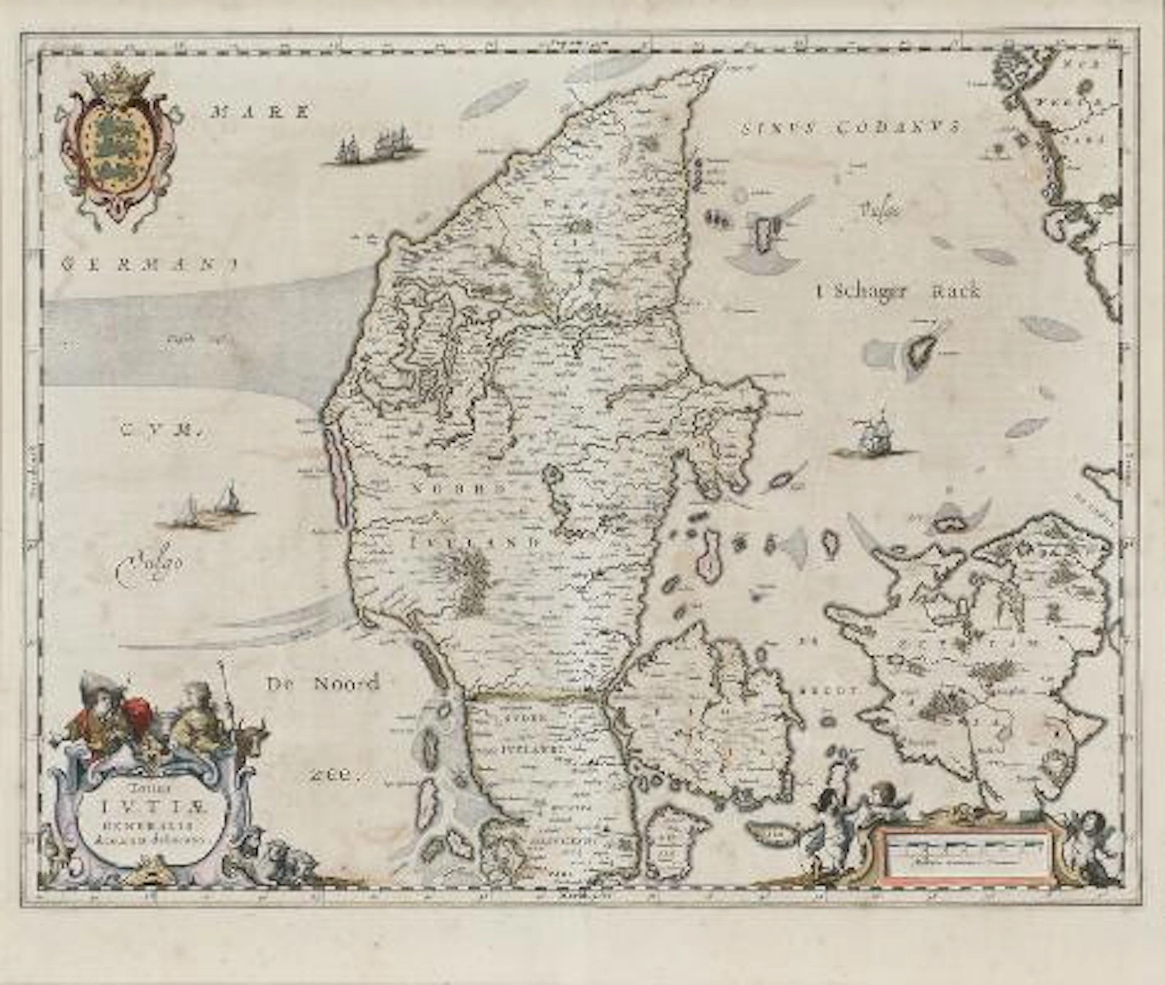 Jan Janssonius: "Totius Iutiæ Generalis Accurata Delincatio". 1647.