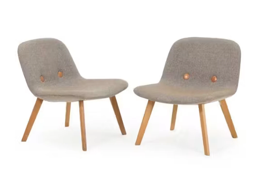 Johannes Foersom, Peter Hiort-Lorenzen: "Eyes". A pair of lounge chairs