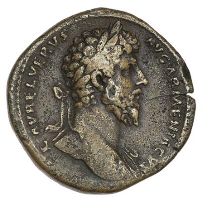 Roman Empire, Lucius Verus, 161-169 BC, Æ Sestertius, Rome mint, 164