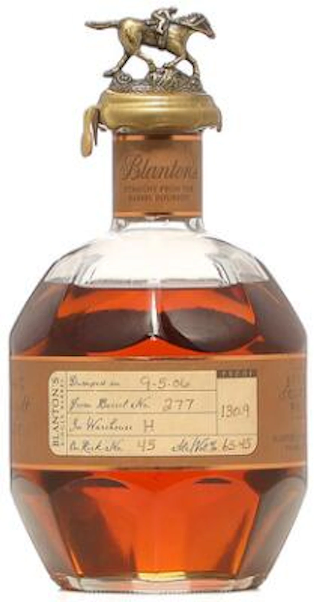 1 bt. Blanton's "Straight From The Barrel" Single Barrel Kentucky