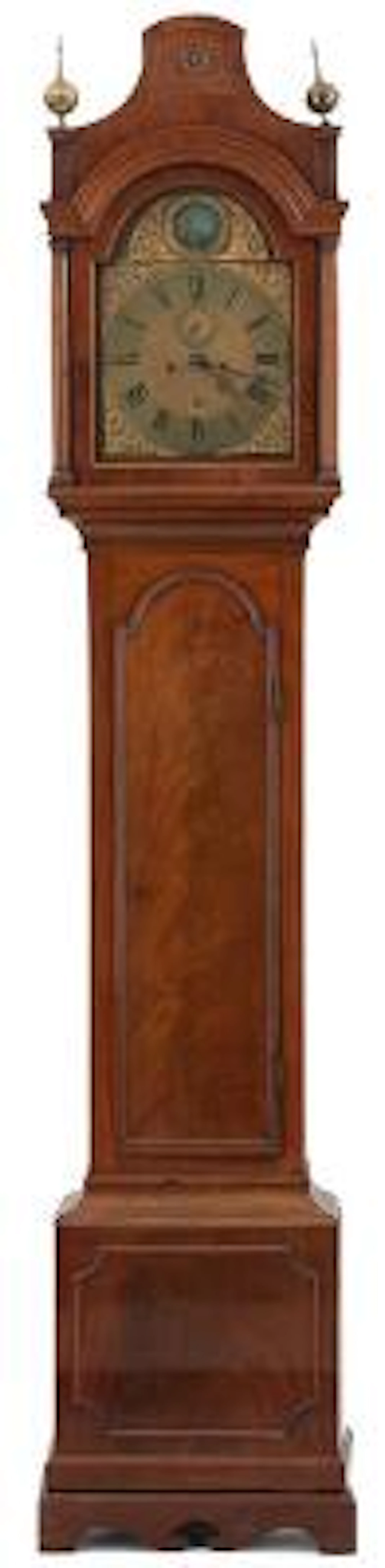 English longcase clock in mahogany case. Signed. Will.m Westing, London.