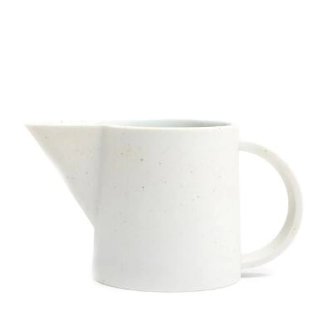 Bodil Manz: Small jug of partially glazed stoneware. Signed Bodil