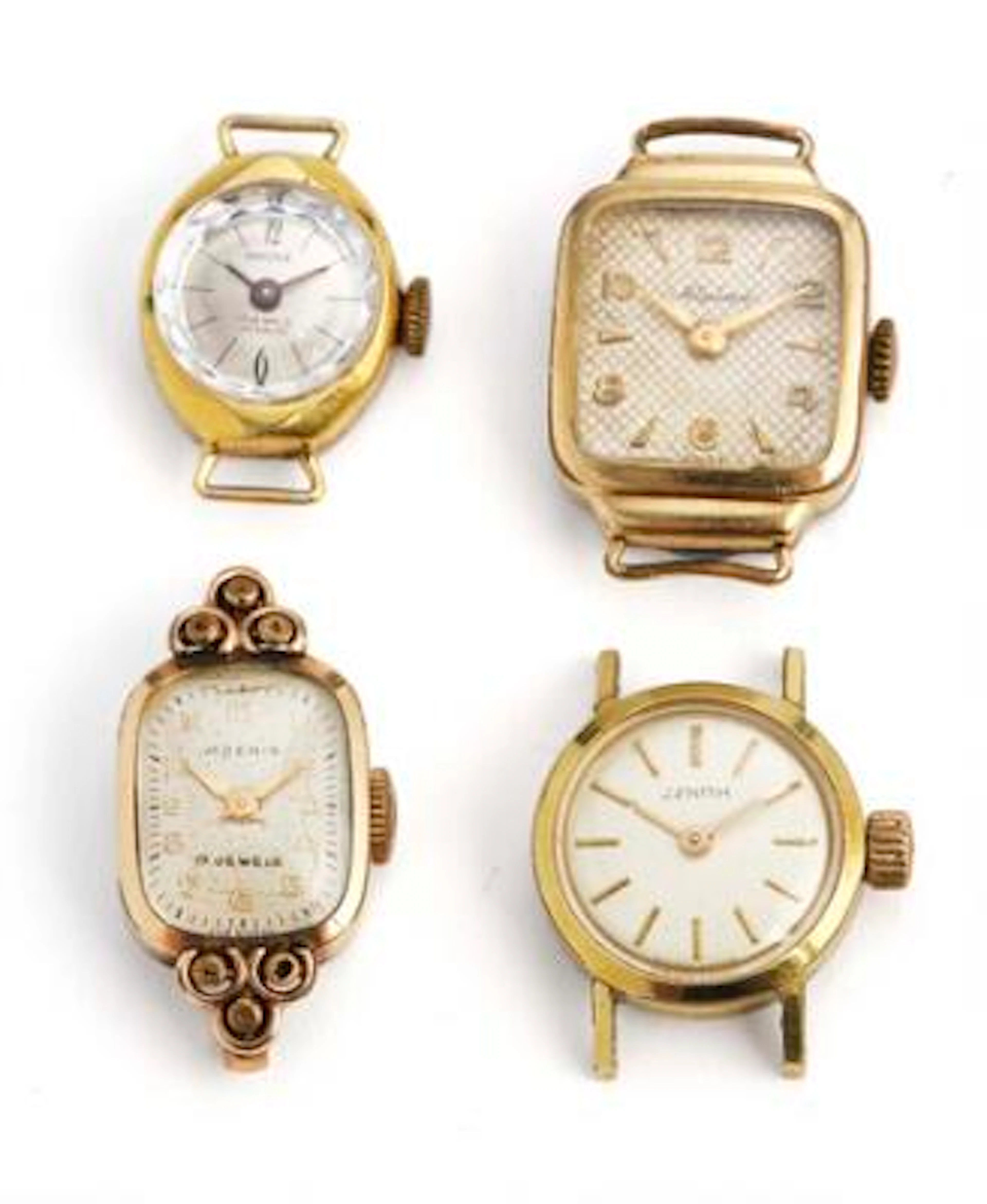 A collection of four watches, comprising Zenith, Ancre, Moeris and