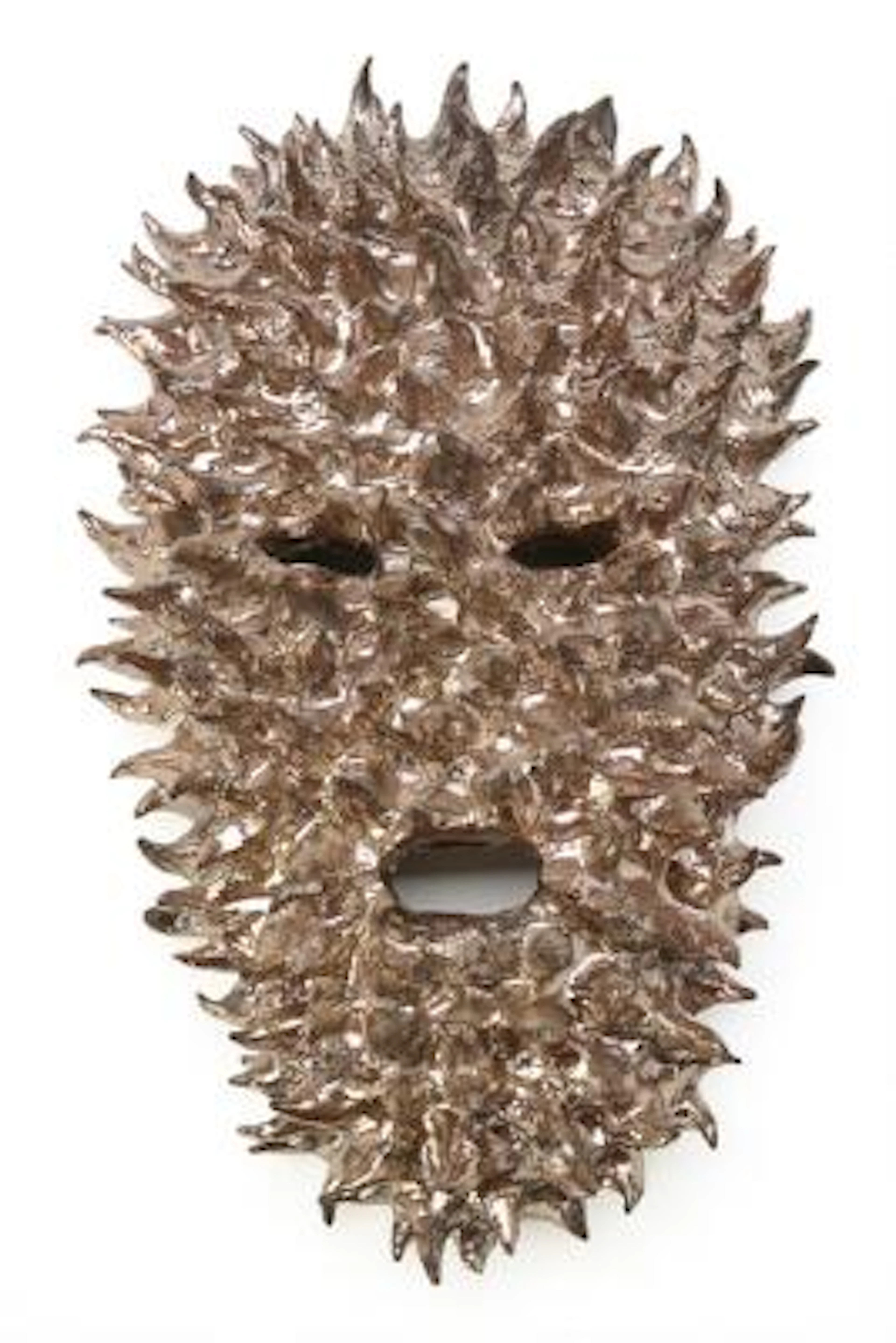 Martin Brandt Hansen: Mask, 2018. Signed MBH 2018. Silver decorated