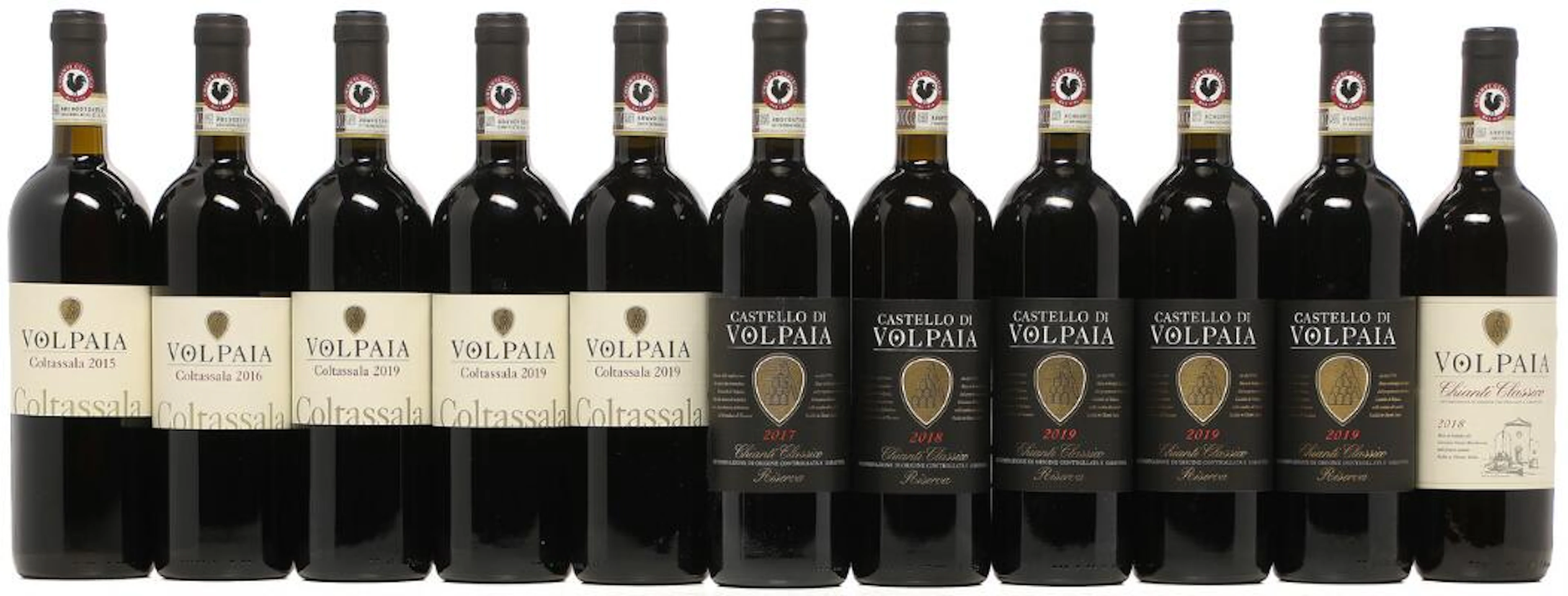 1 bt. Coltassala, Castello Di Volpaia 2015 A (hf/in). etc. Total 11