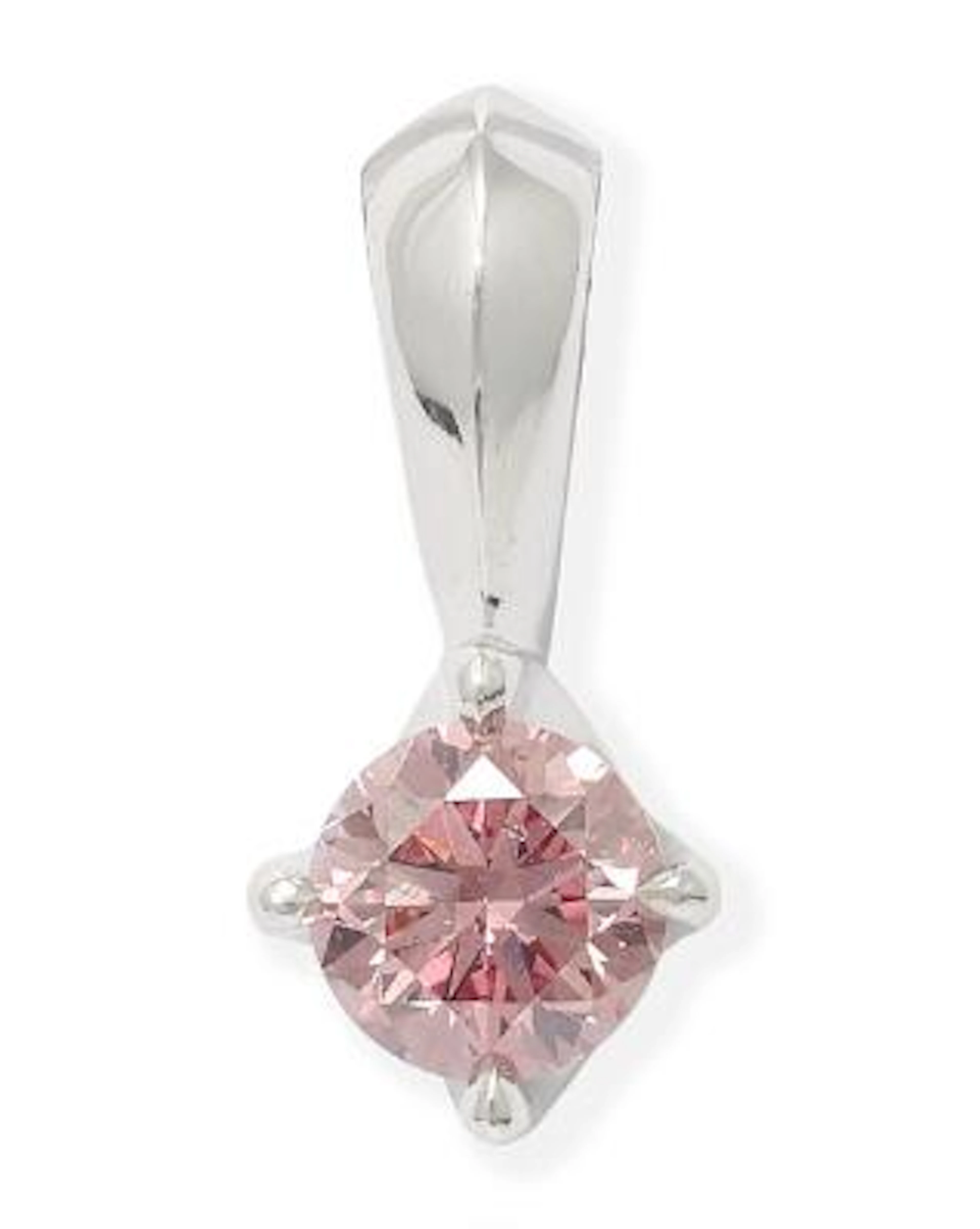 Argyle Pink Diamonds: A diamond necklace of 18k white gold set with