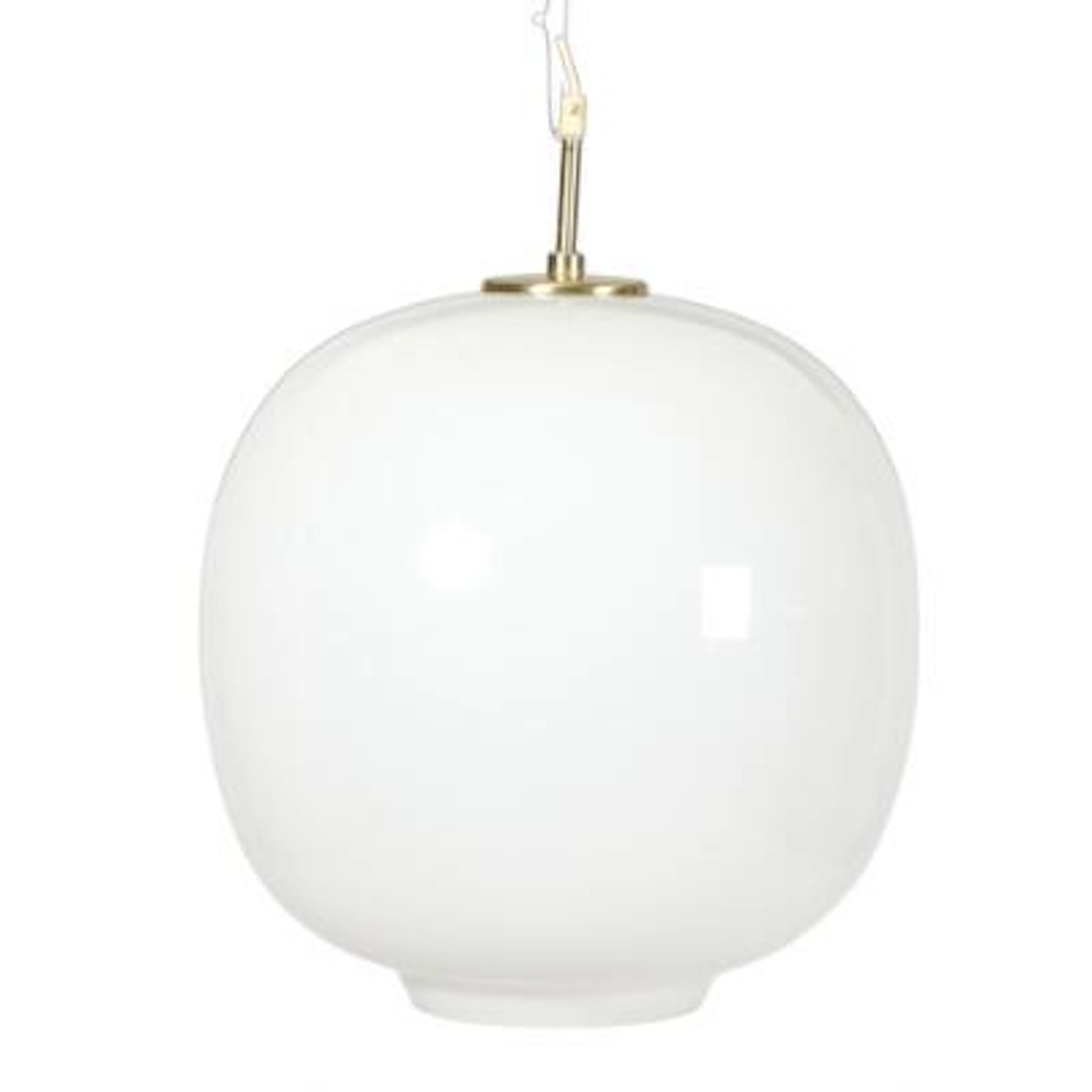 Vilhelm Lauritzen: "Radiohus pendant". A pendant with opal glass shade