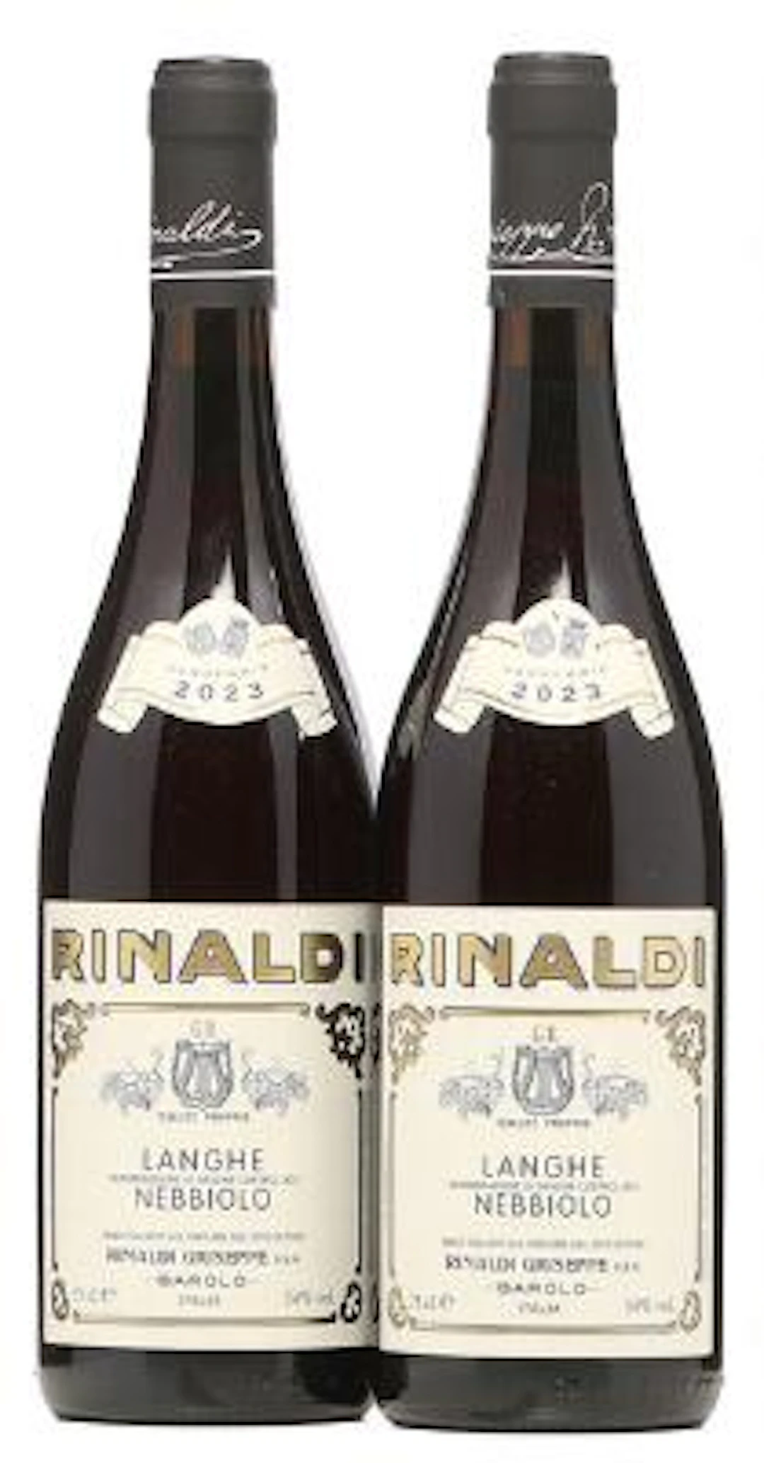 2 bts. Langhe, Nebbiolo, Giuseppe Rinaldi 2023 A (hf/in). – Bruun