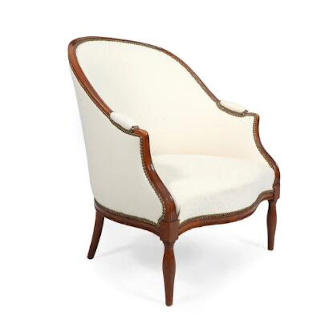 French Charles X style mahogany bergère. Late 19th century. – Bruun