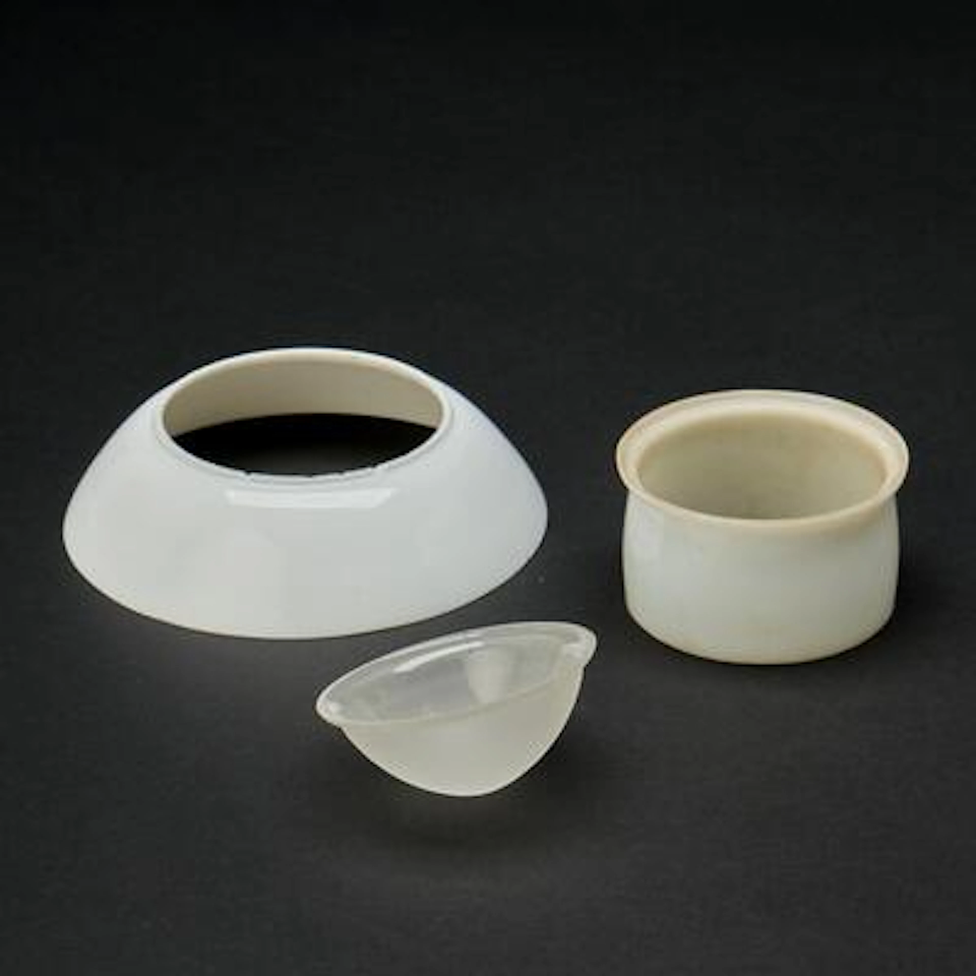 Poul Henningsen: "PH-2". Single layer opaline glass spare shades.