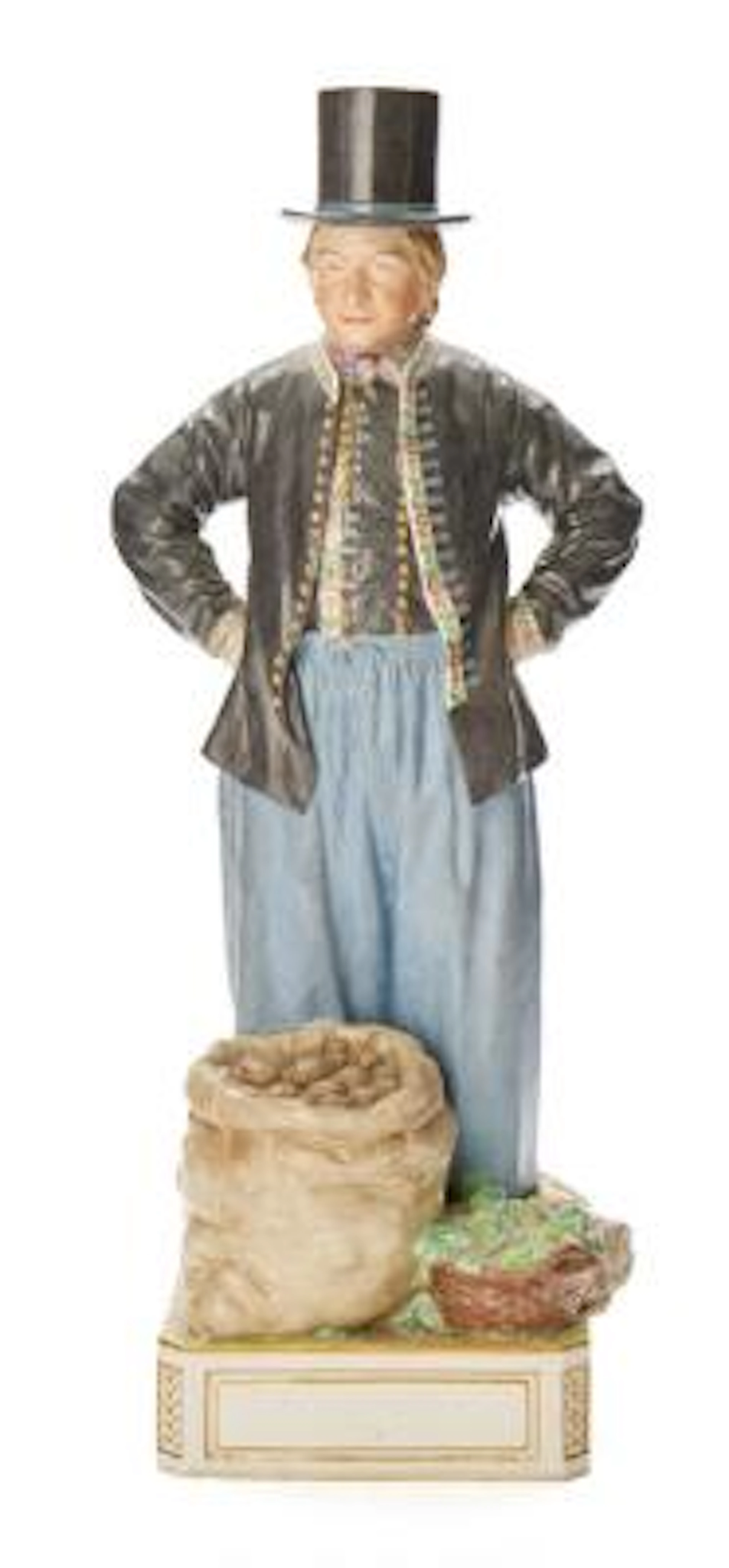 Carl Martin-Hansen: Regional figure in porcelain, decorated in overglaze