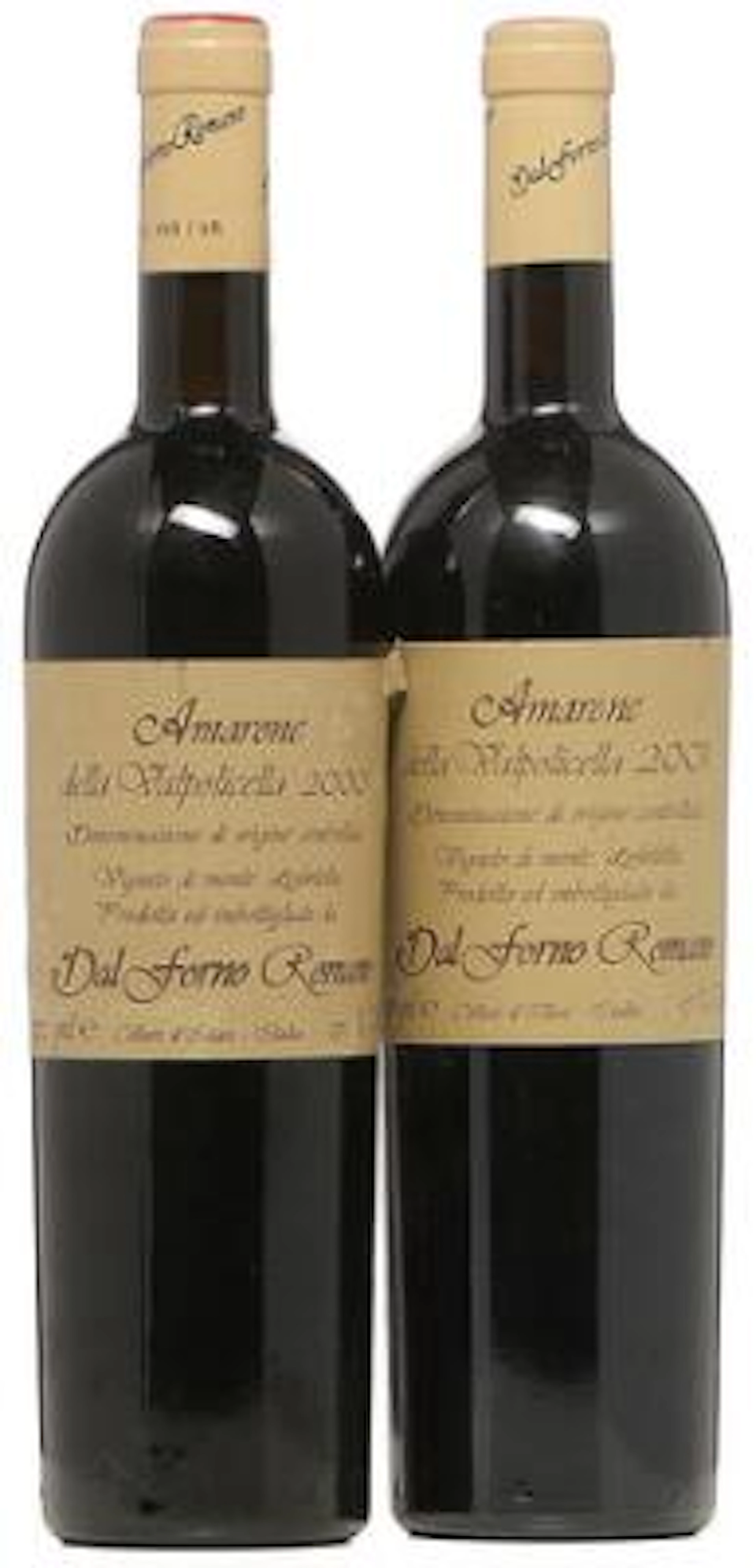 2 bts. Amarone della Valpolicella, Dal Forno Romano 2000 A-A/B (bn).