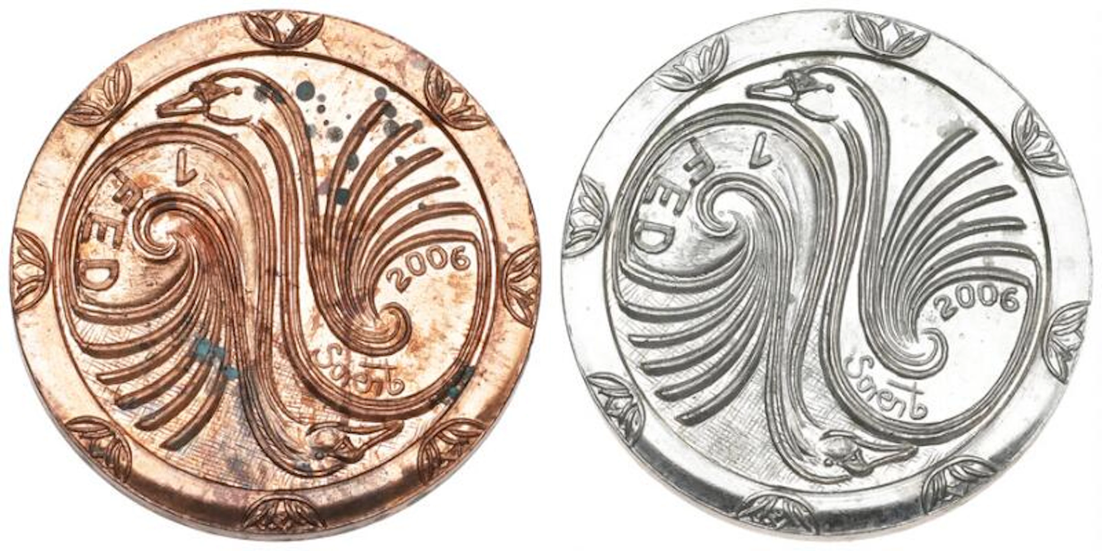 Freetown of Christiania, 1 Fed 2006, obverse, Sieg 13.1–13.2, and