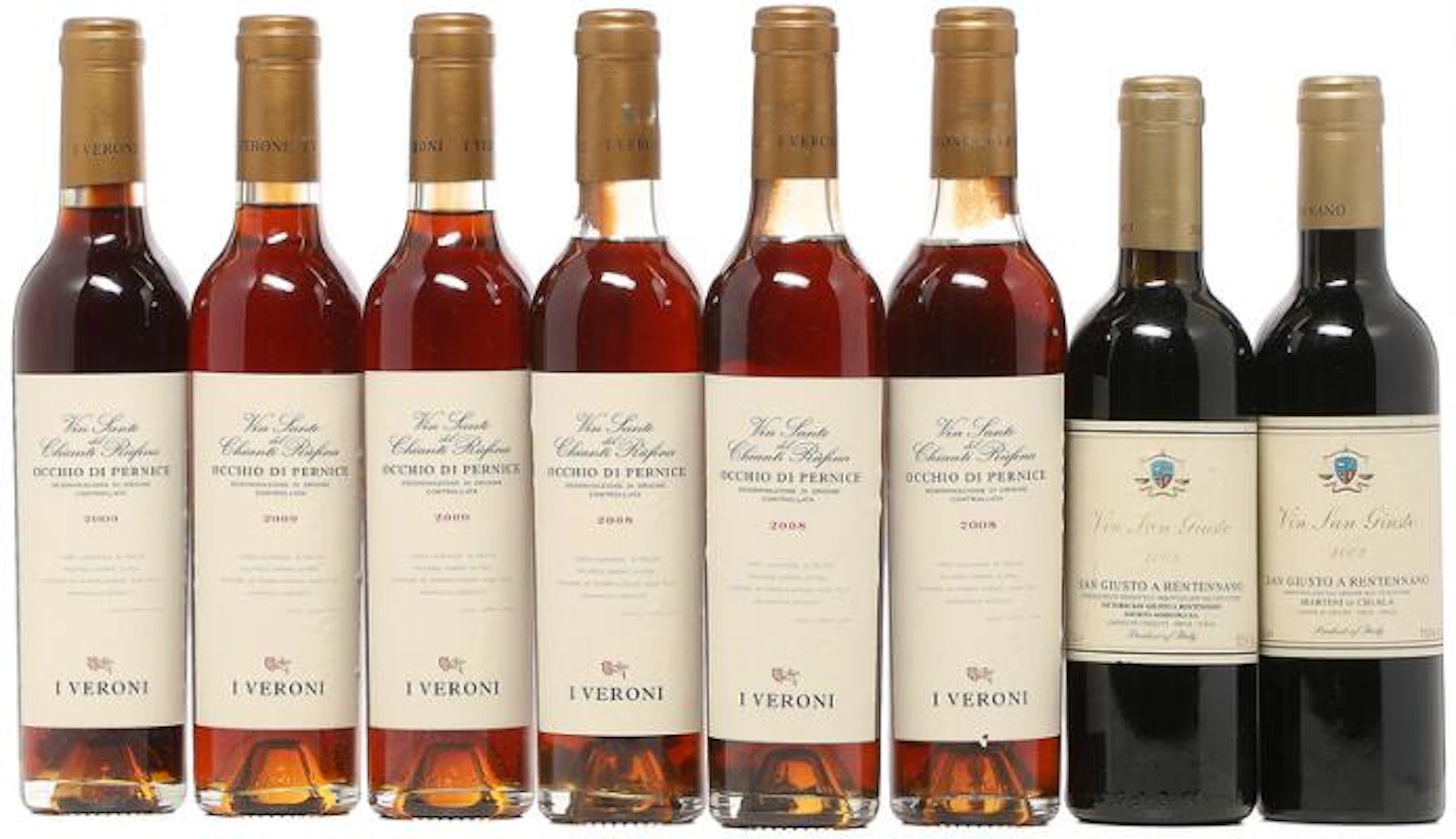 3 bts. ½. Various Sweet Wines 2009 A (hf/in). etc. Total 8 bts. –