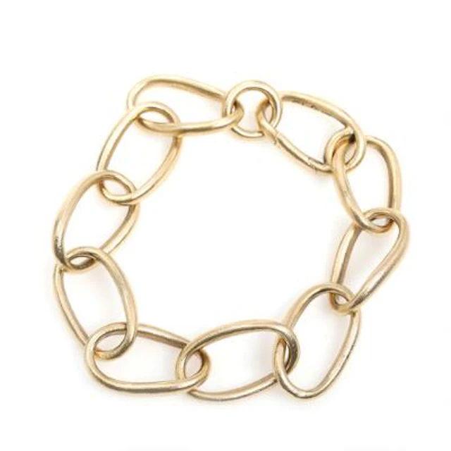 Ole Lynggaard: A "Love" bracelet of 14k satinated gold. L. 22.5 cm.
