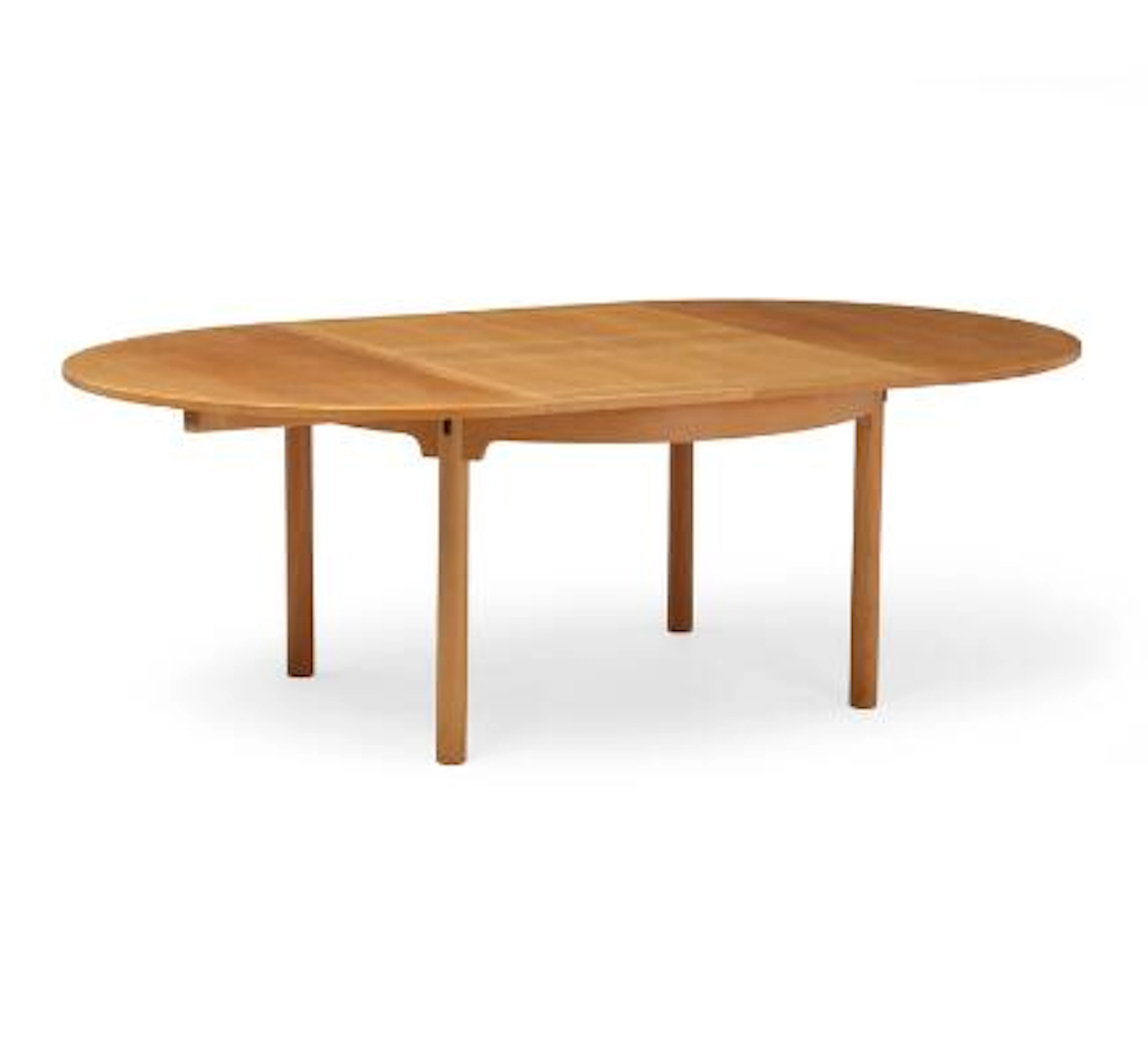 Børge Mogensen: “Øresund”. Oak, circular dining table with extension