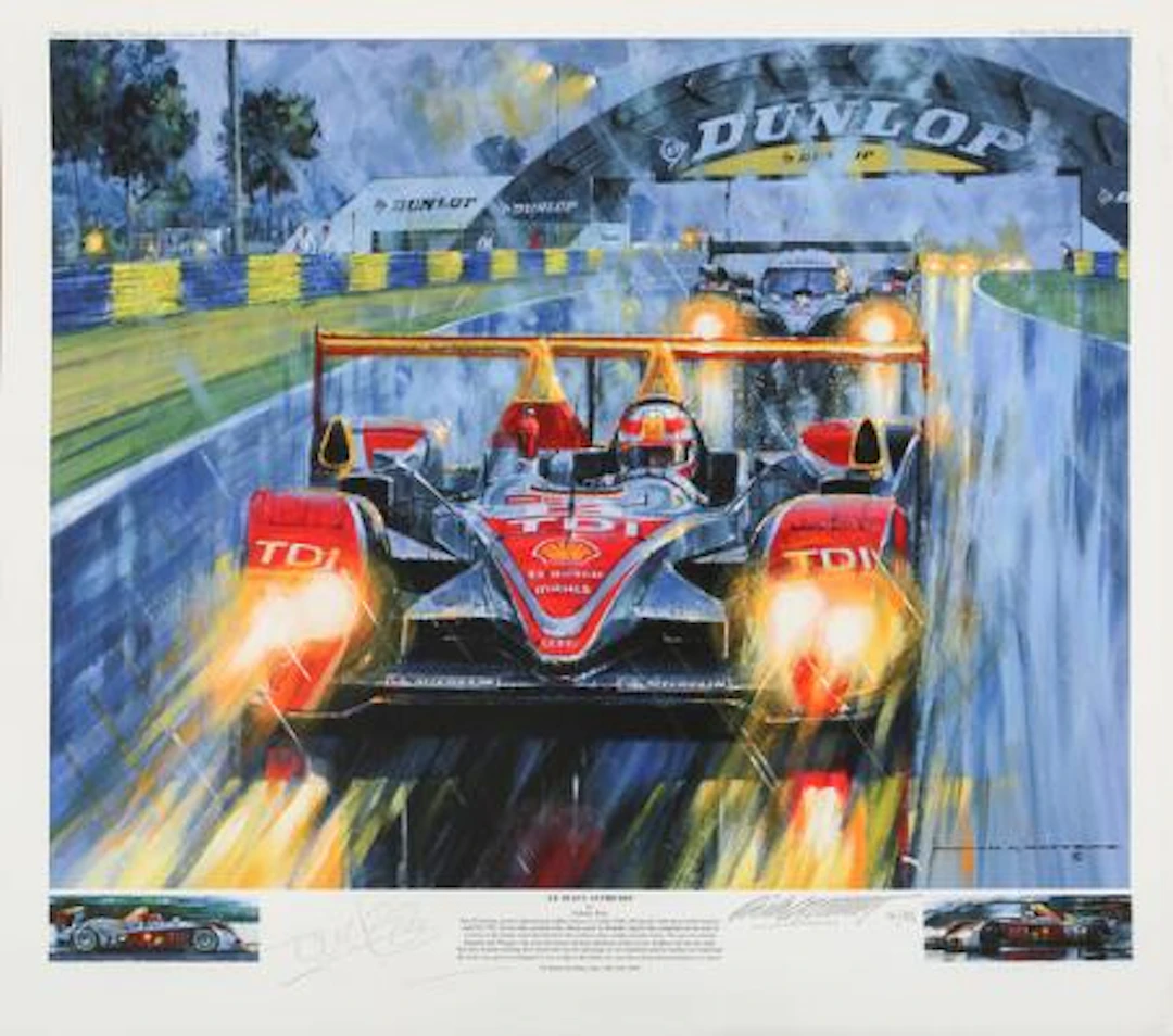 Nicholas Watts: “Le Mans Supremo”. Signeret Nicholas Watts og Tom