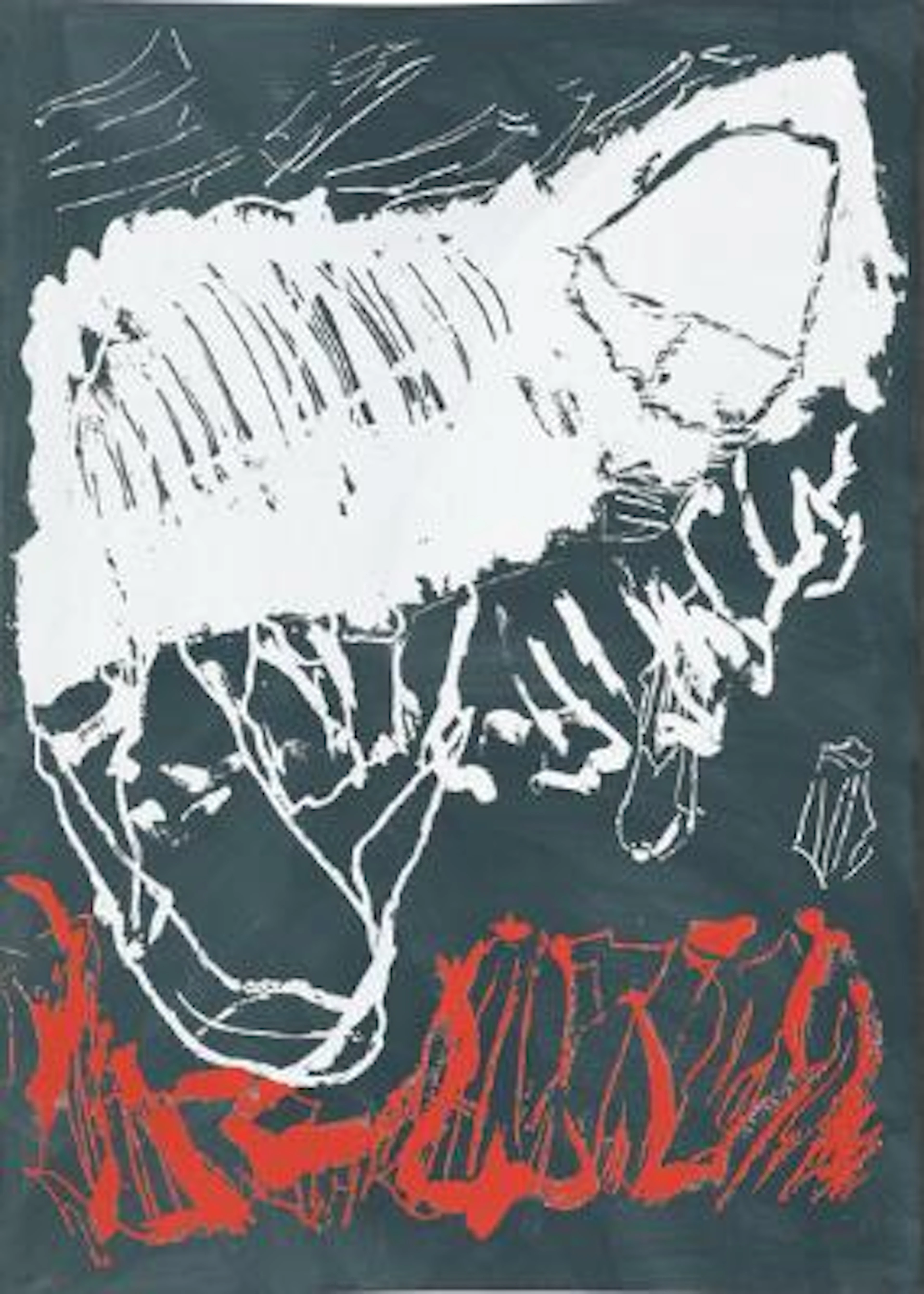 Per Kirkeby: Untitled. "Hansen-tryk". Signed PK 09, bat. Edition of