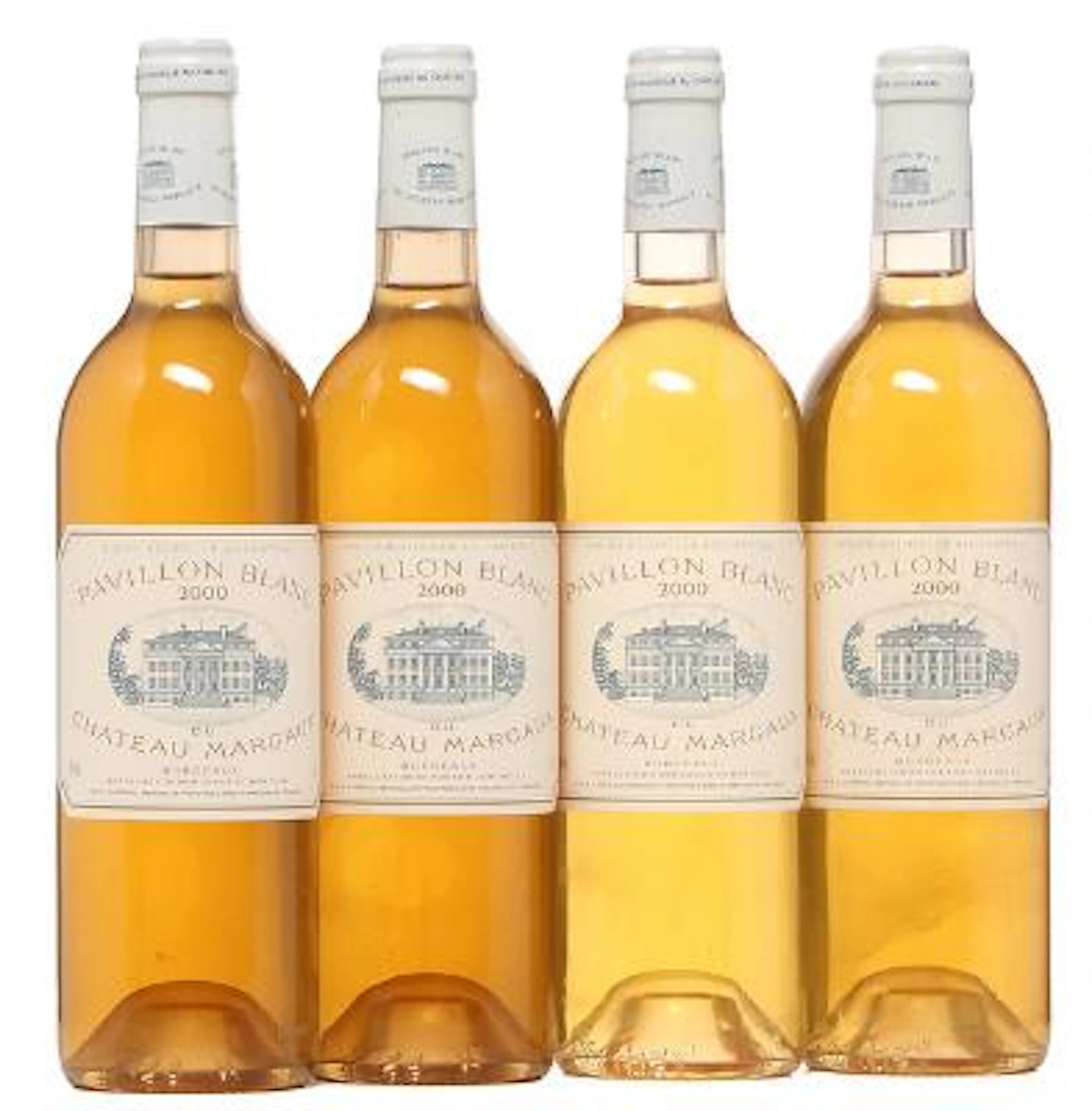 4 bts. Pavillon Blanc Du Chateau Margaux 2000 A (hf/in). – Bruun Rasmussen