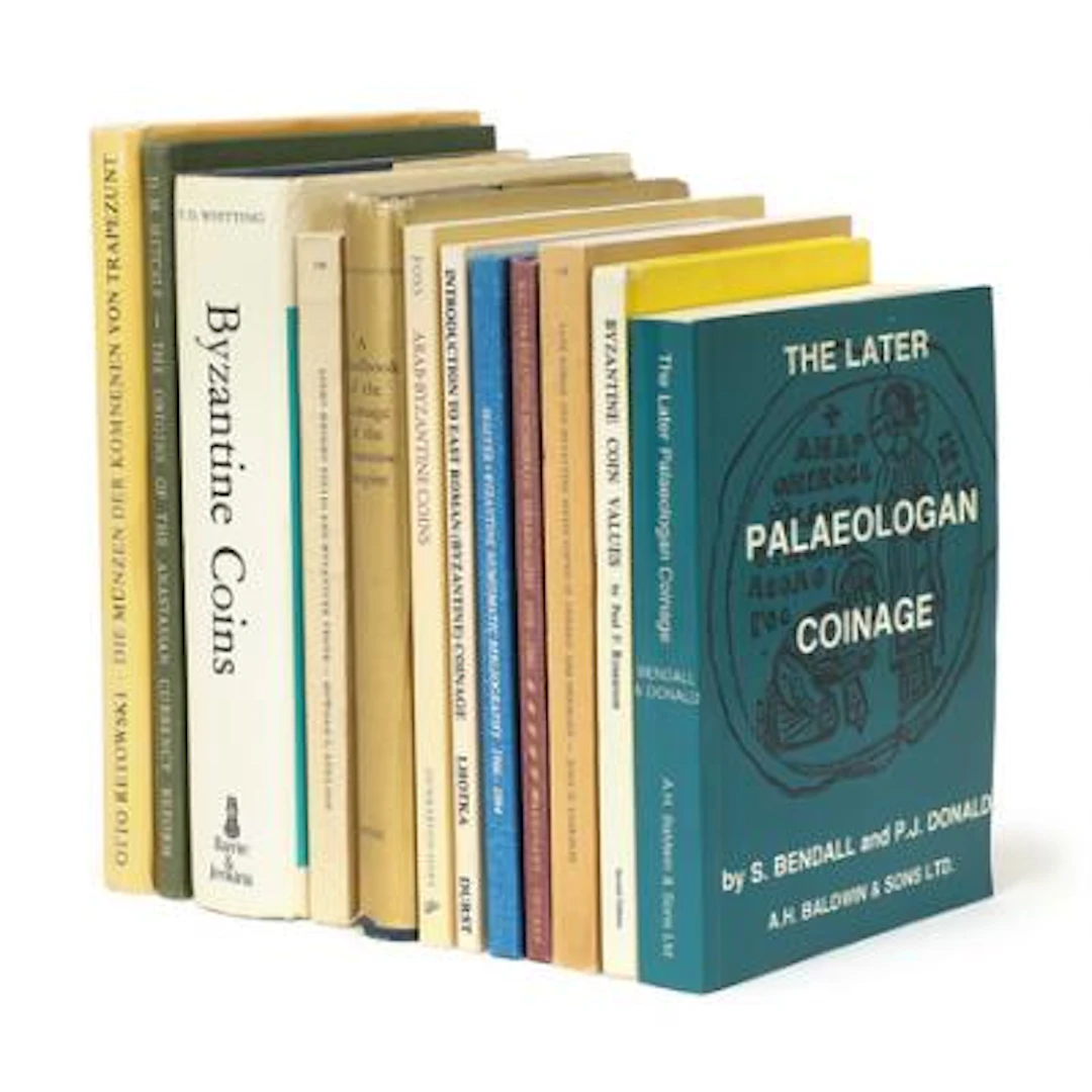 Collection of specialist literature focusing on Byzantine numismatics