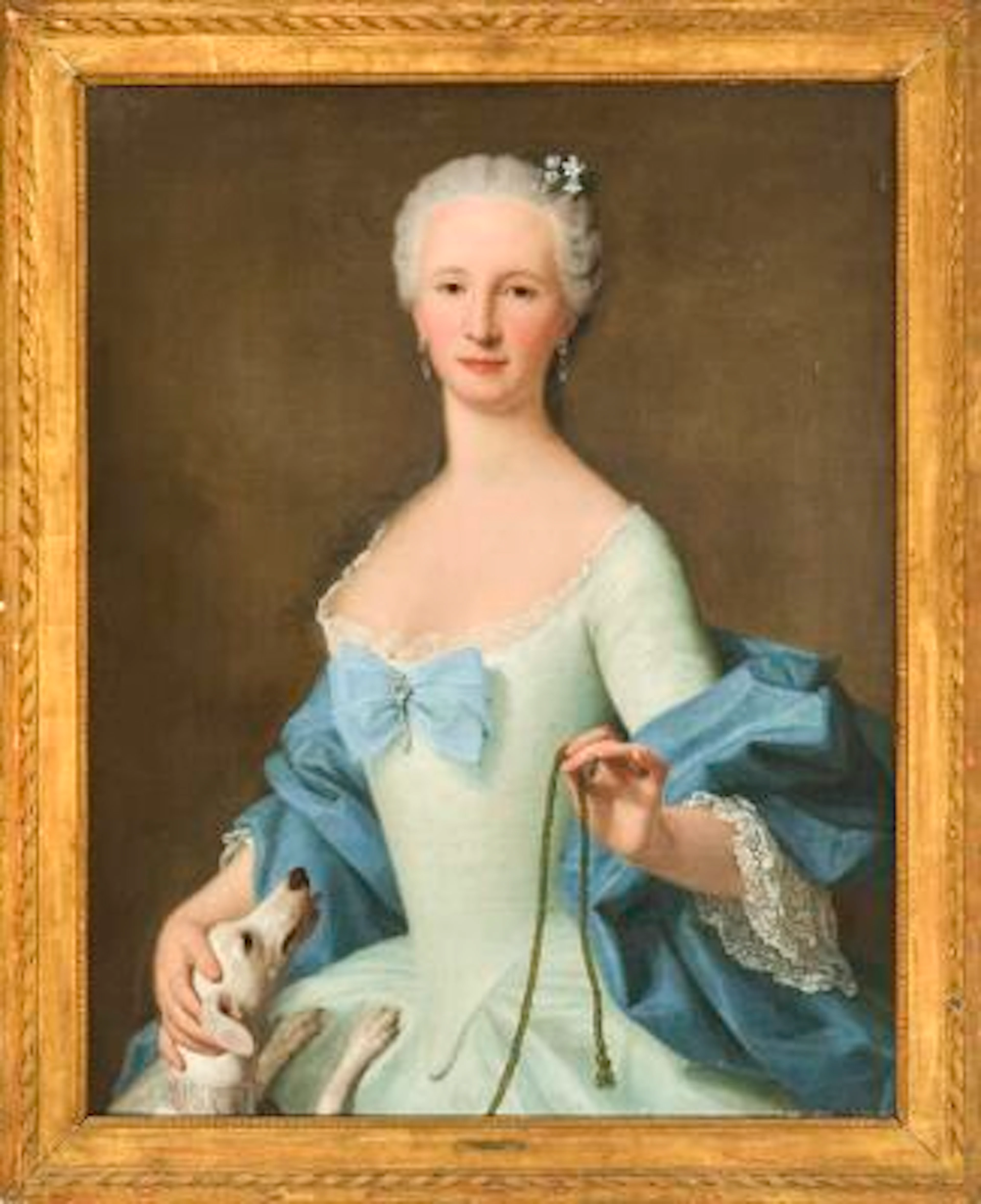 Vigilius Erichsen, attributed to: Portrait of a noblewoman. Unsigned.