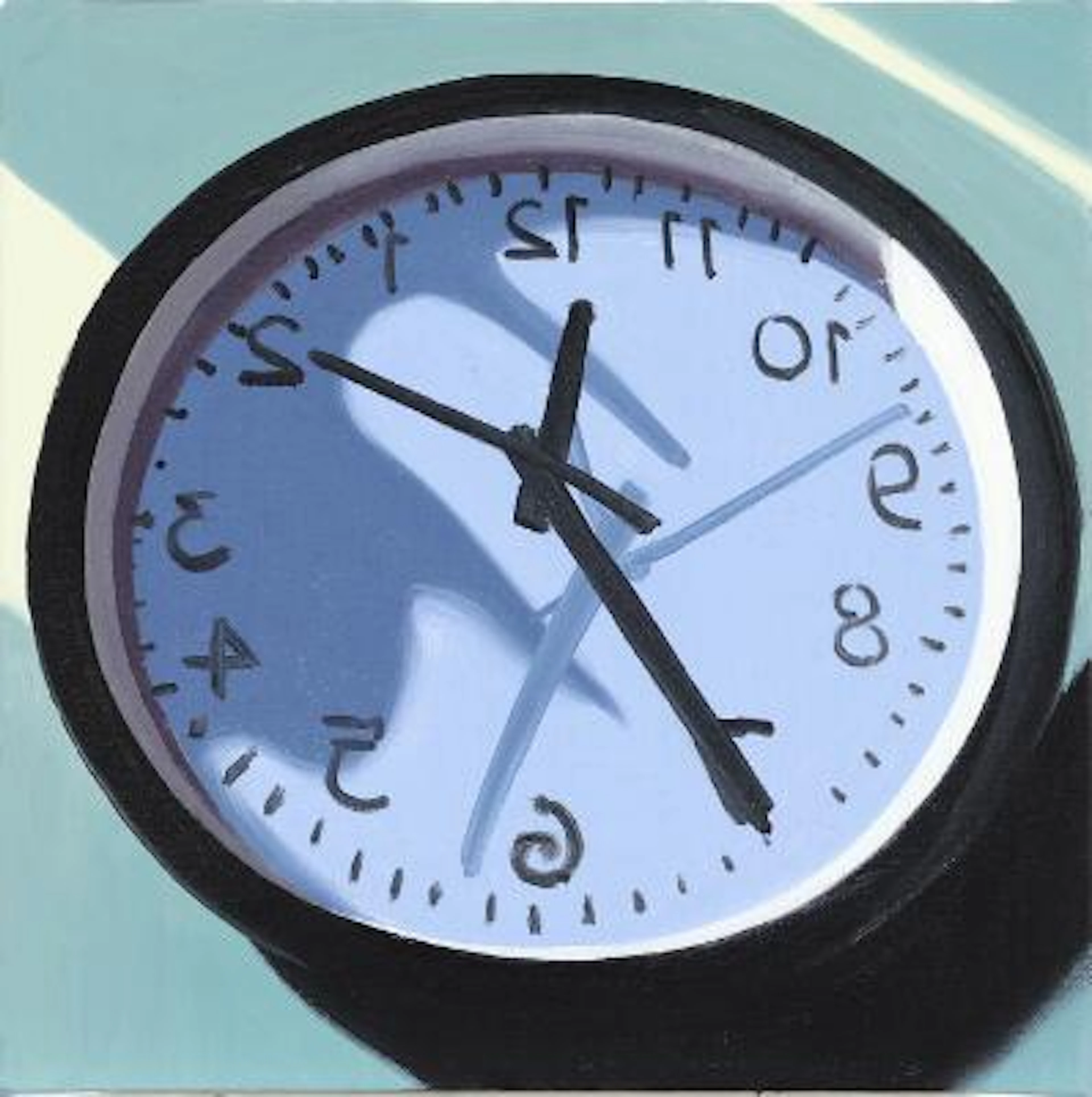 Yifan Jiang: "Clock", 2022. Signed and dated on the reverse. Oil on